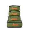 Jeep Packing Cubes Set of 4 Travel Organizer Bags in Green