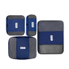 Delsey Paris Packing Cubes Set of 4 Travel Organizer Bags in Navy