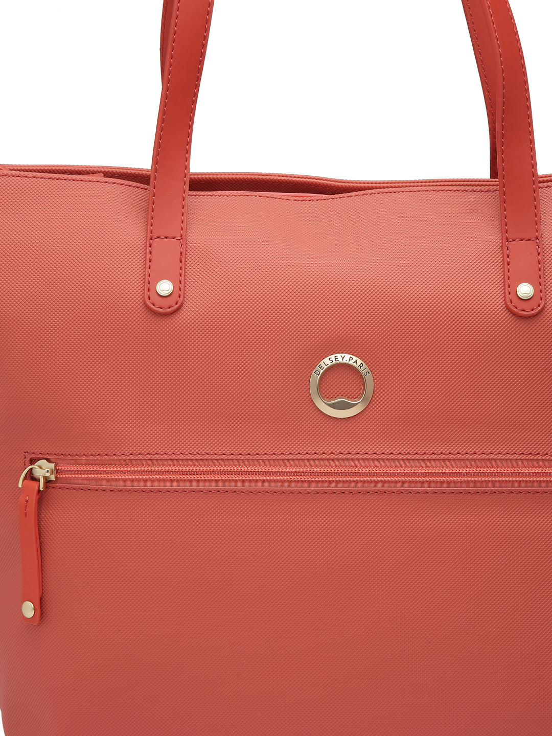 Delsey Paris Lepic Large Tote Bag in Coral Pink