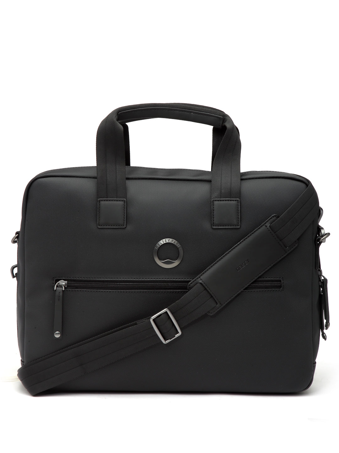 Delsey Paris Lepic satchel laptop business bag in Black