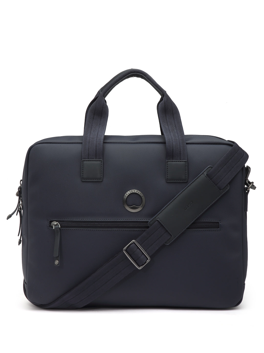 Delsey Paris Lepic satchel laptop business bag in Navy