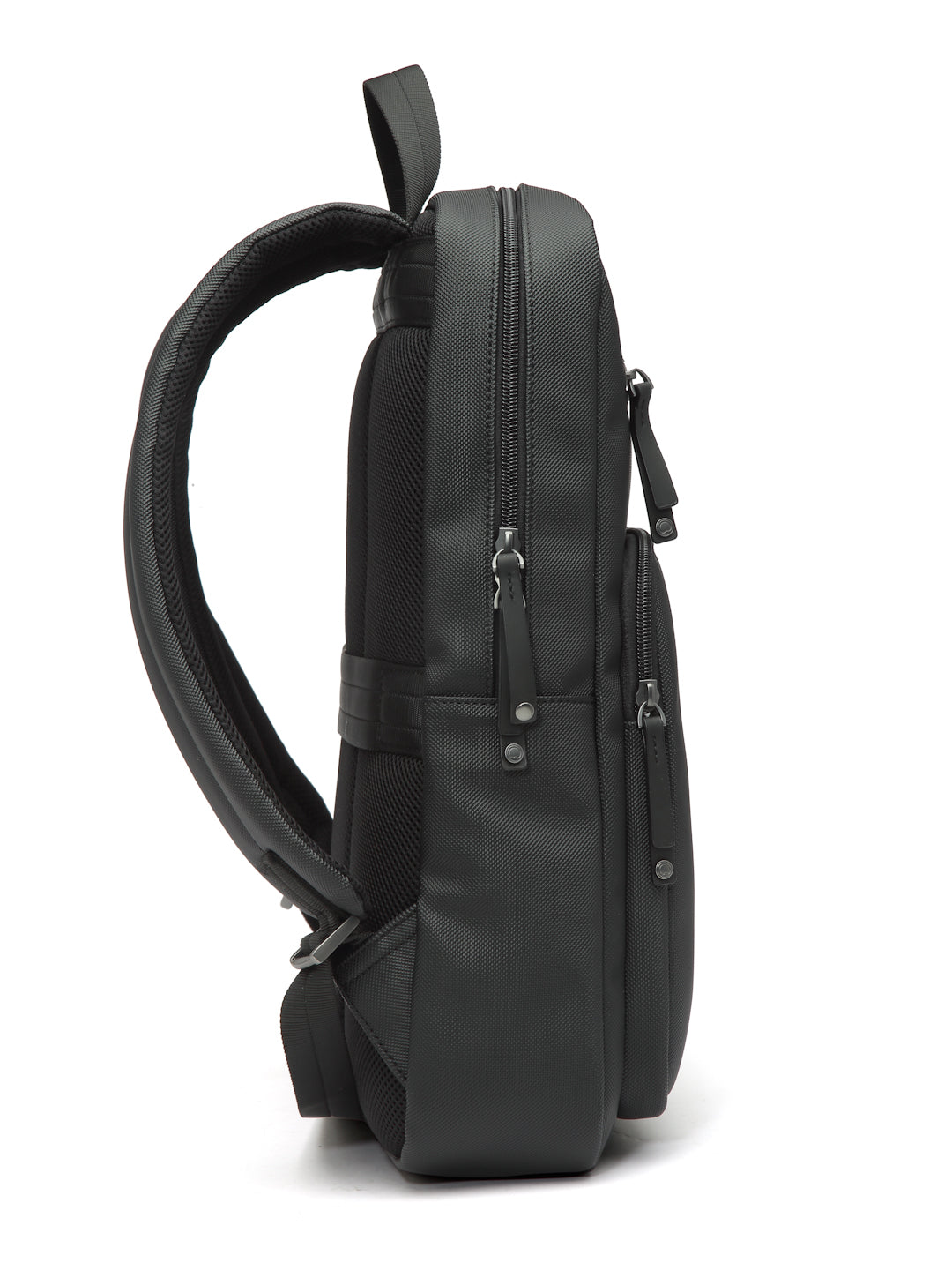 Delsey Paris Lepic medium travel backpack in black-side view