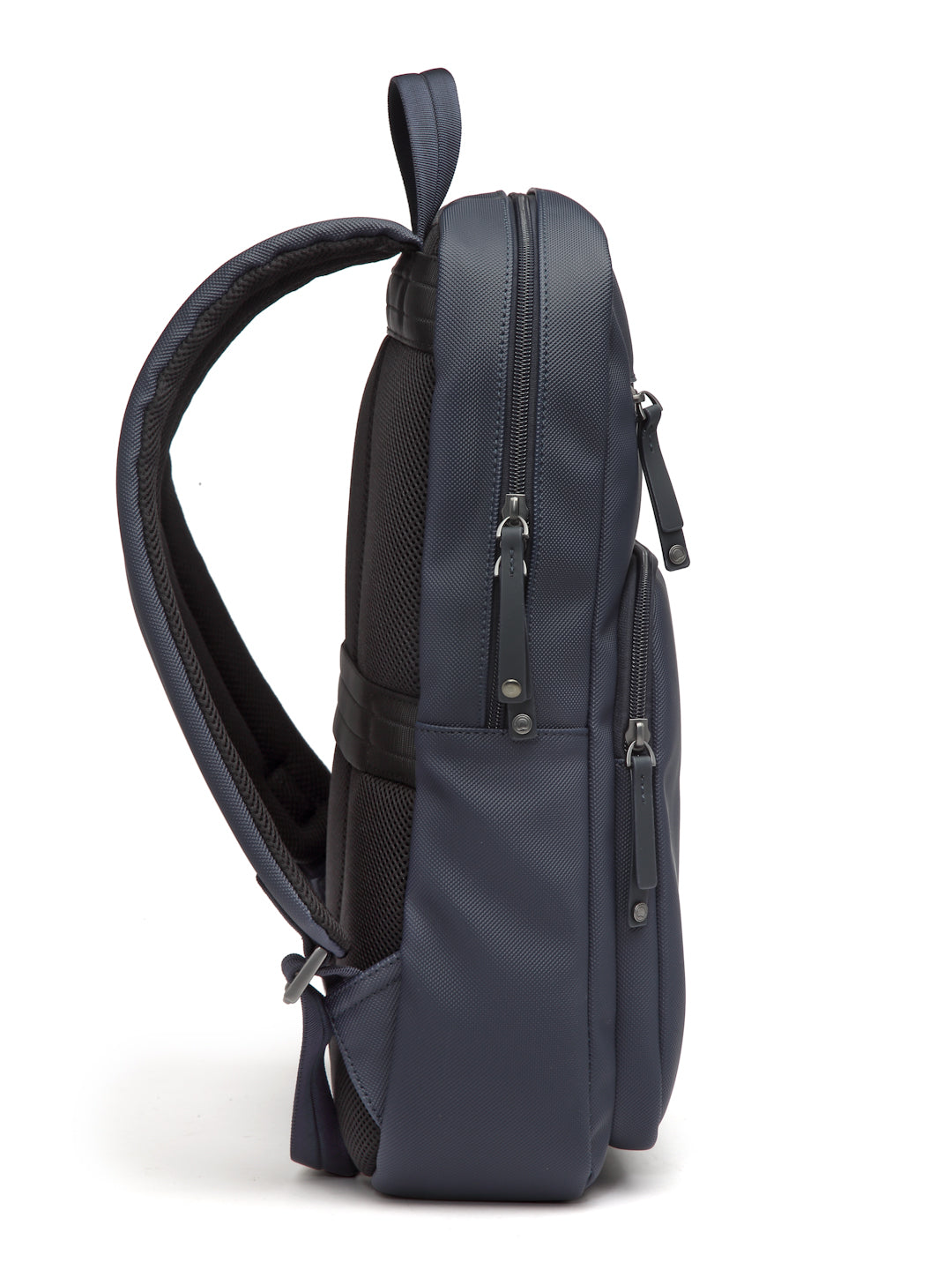 Delsey Paris Lepic medium travel backpack in Navy-side view