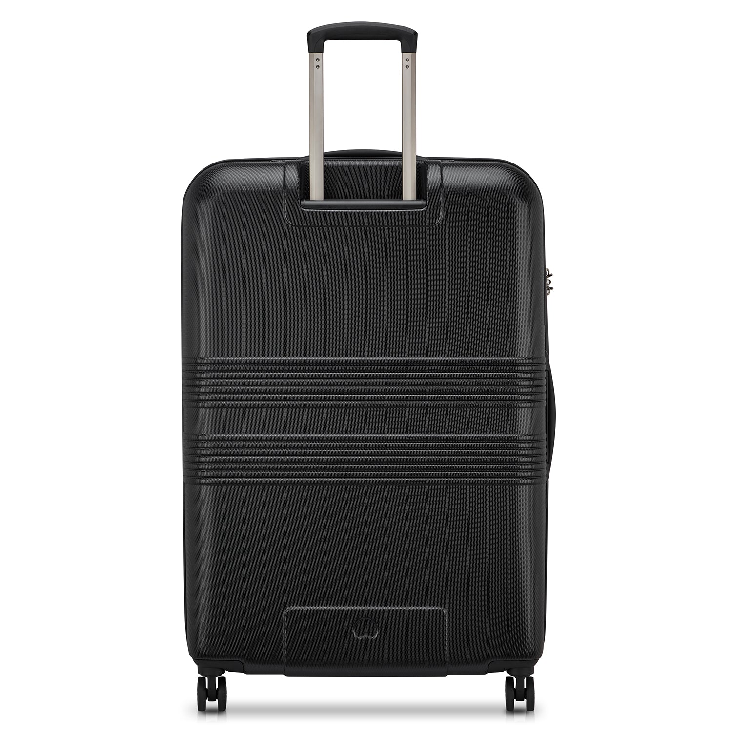 Delsey Paris Flanerie SE check-in suitcase L 82cm expandable in black-rear view