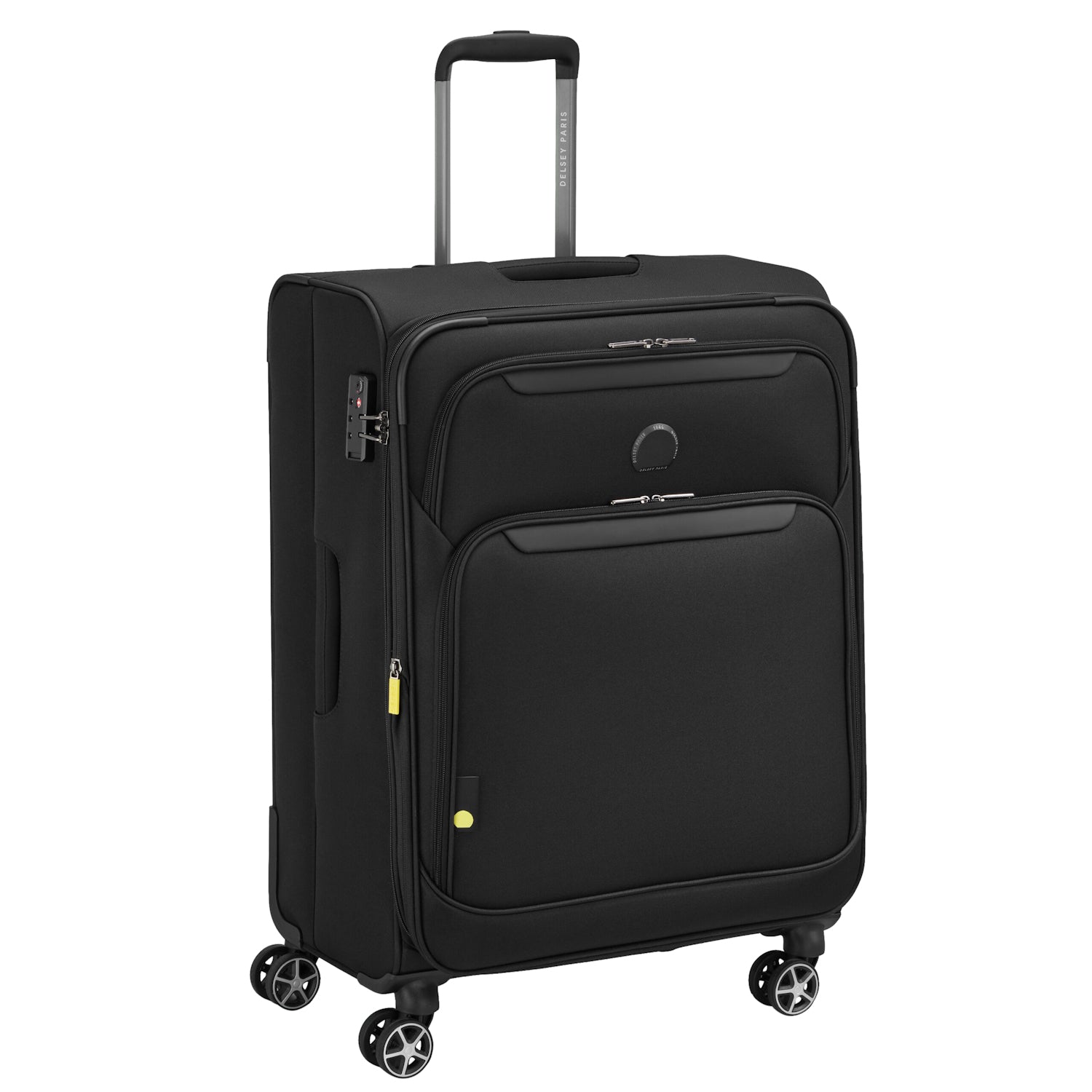 Delsey Paris Jennifer check-in suitcase M 70cm expandable in Black-side view