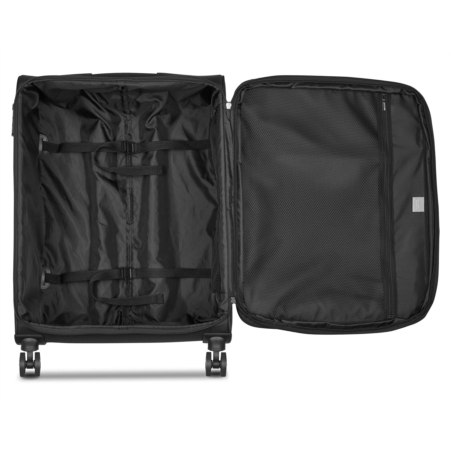 Delsey Paris Jennifer check-in suitcase M 70cm expandable in Black-interior