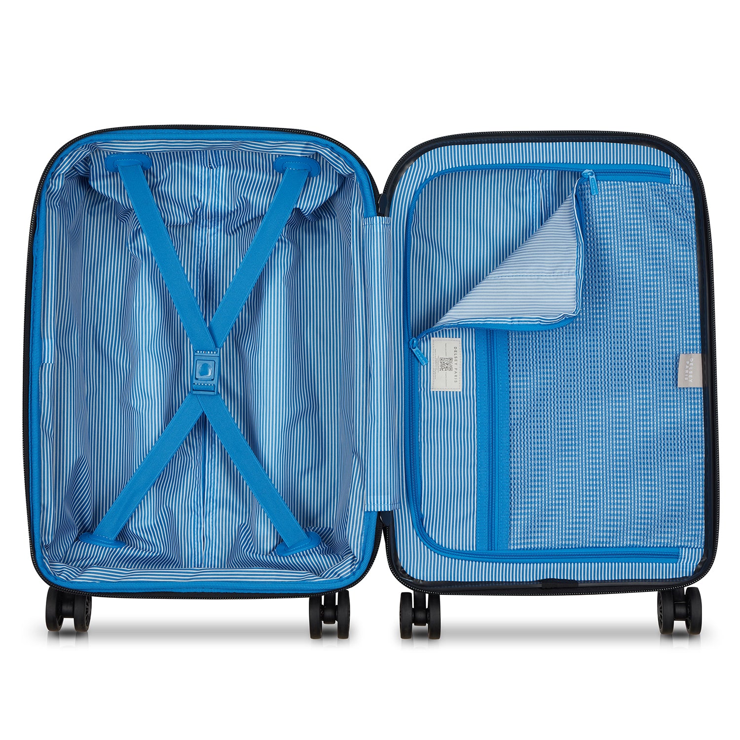 Delsey Paris Flanerie SE check-in suitcase L 82cm expandable in black-interior