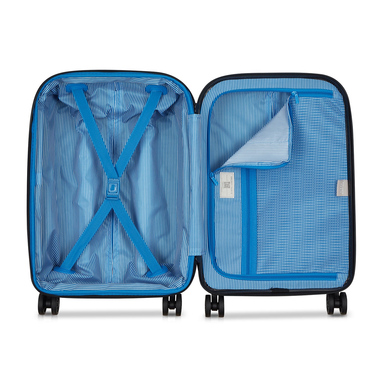 Delsey Paris Flanerie SE cabin suitcase S 55cm expandable in black-interior