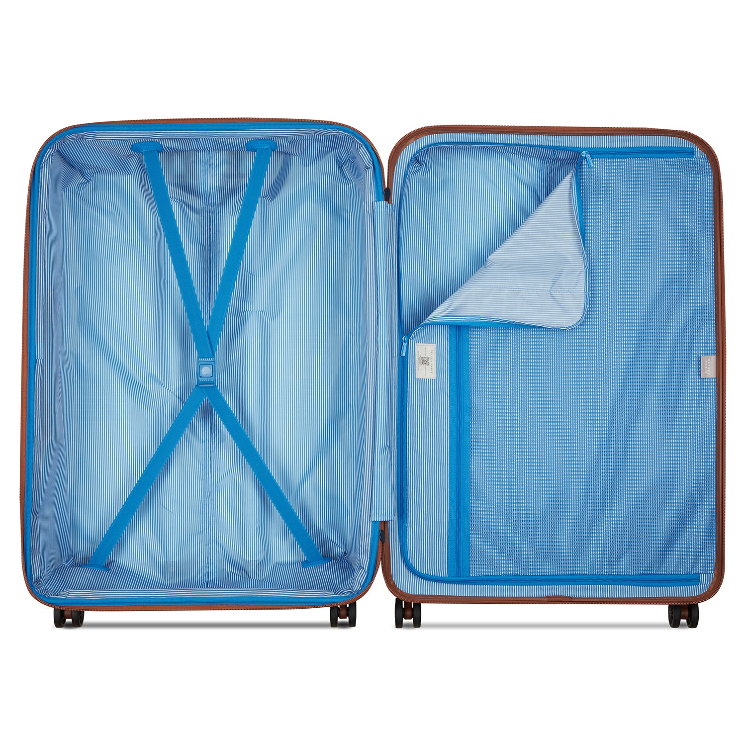 Delsey Paris Flanerie SE check-in suitcase L 82cm expandable in chocolate-interior