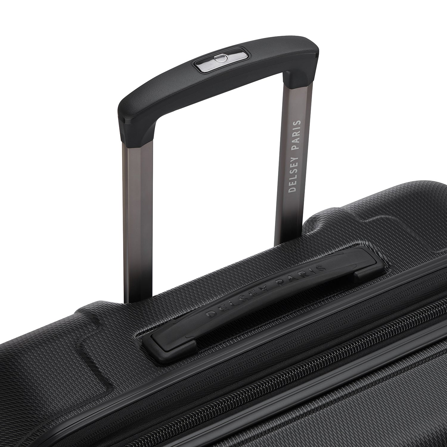 Delsey Paris Flanerie SE check-in suitcase M 70cm expandable in black-telescopic handle