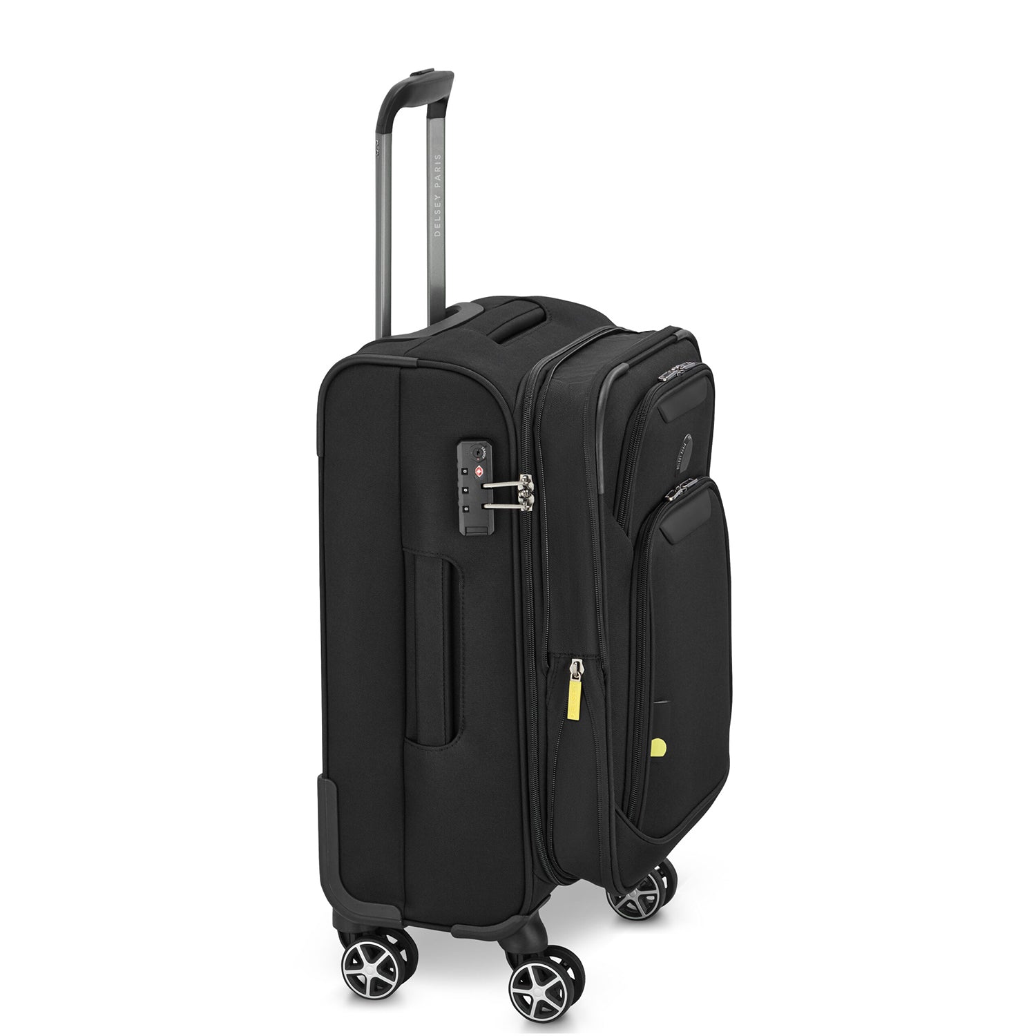 Delsey Paris Jennifer cabin suitcase S 55cm expandable in Black-side view