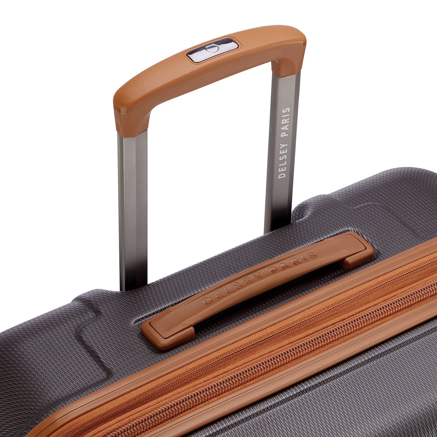 Delsey Paris Flanerie SE check-in suitcase M 70cm expandable in chocolate-telescopic handle