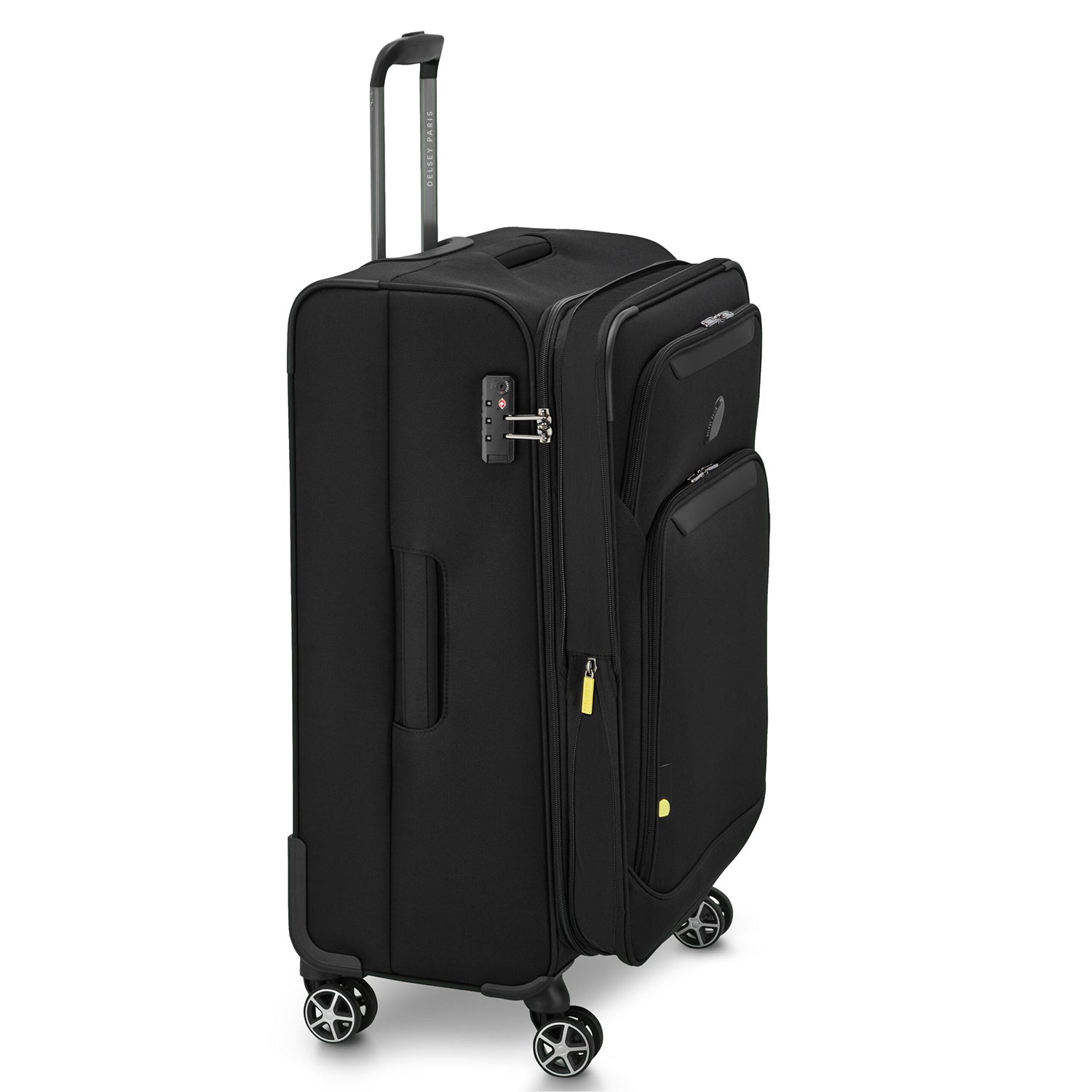 Delsey Paris Jennifer check-in suitcase M 70cm expandable in Black-side view
