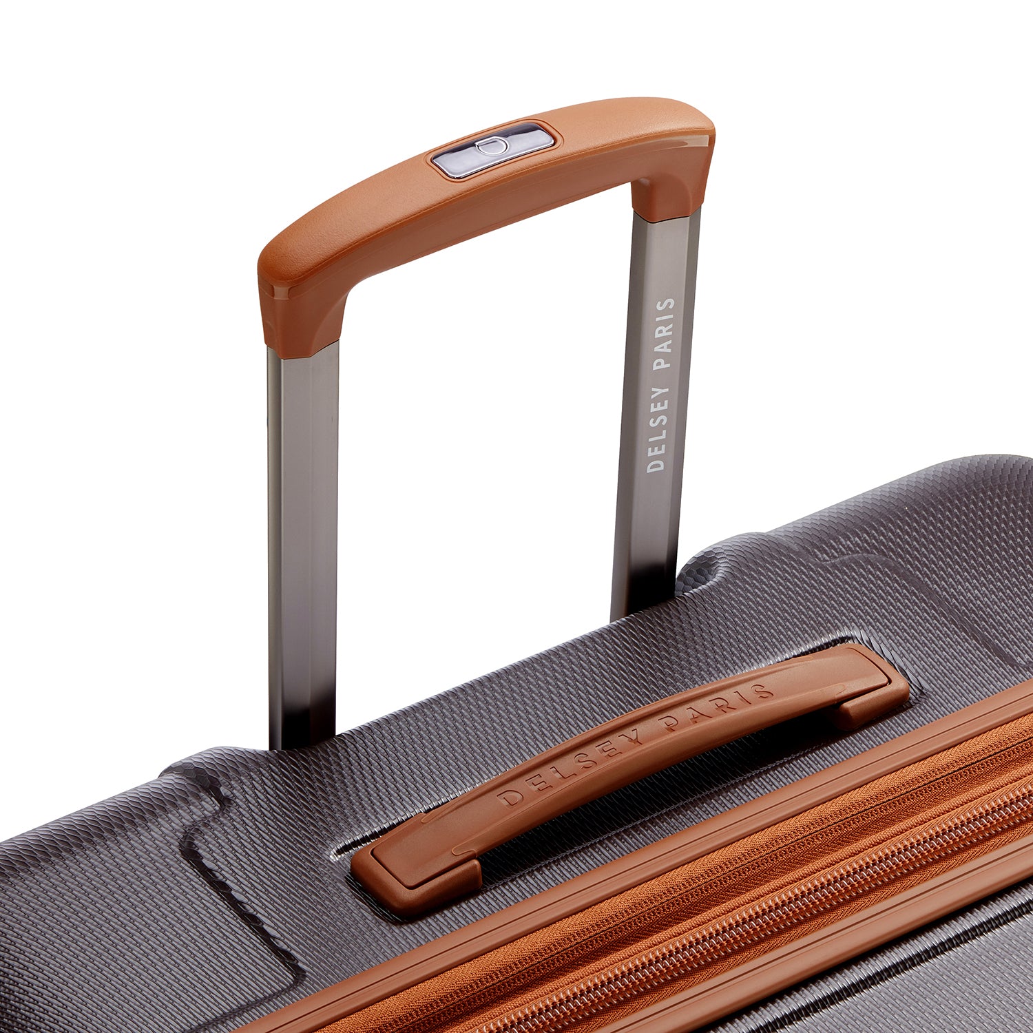 Delsey Paris Flanerie SE check-in suitcase L 82cm expandable in chocolate-telescopic handle