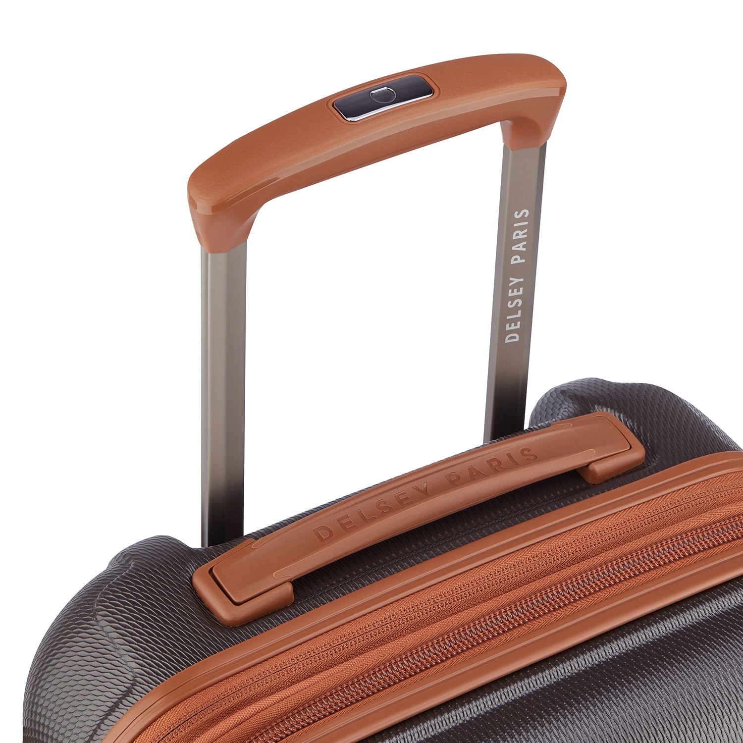 Delsey Paris Flanerie SE cabin suitcase S 55cm expandable in chocolate-telescopic handle