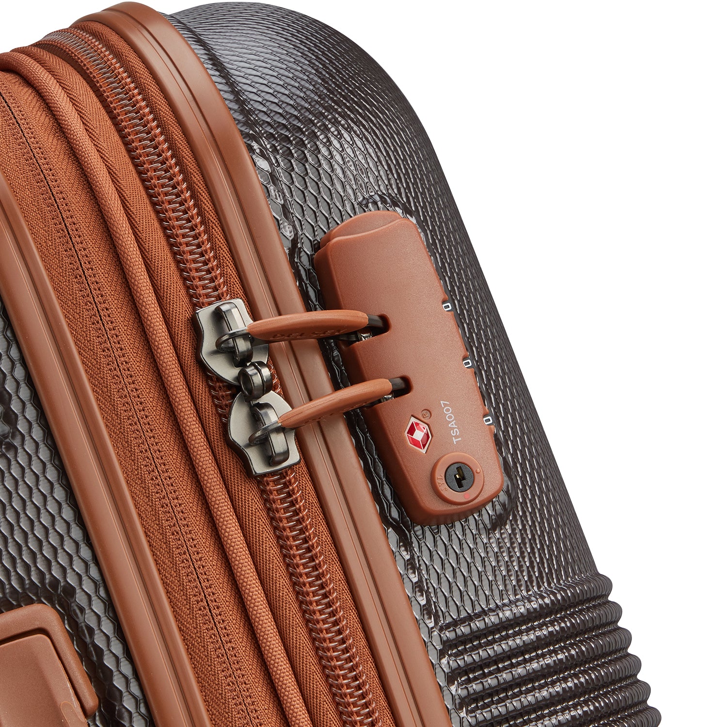 Delsey Paris Flanerie SE cabin suitcase S 55cm expandable in chocolate-TSA lock