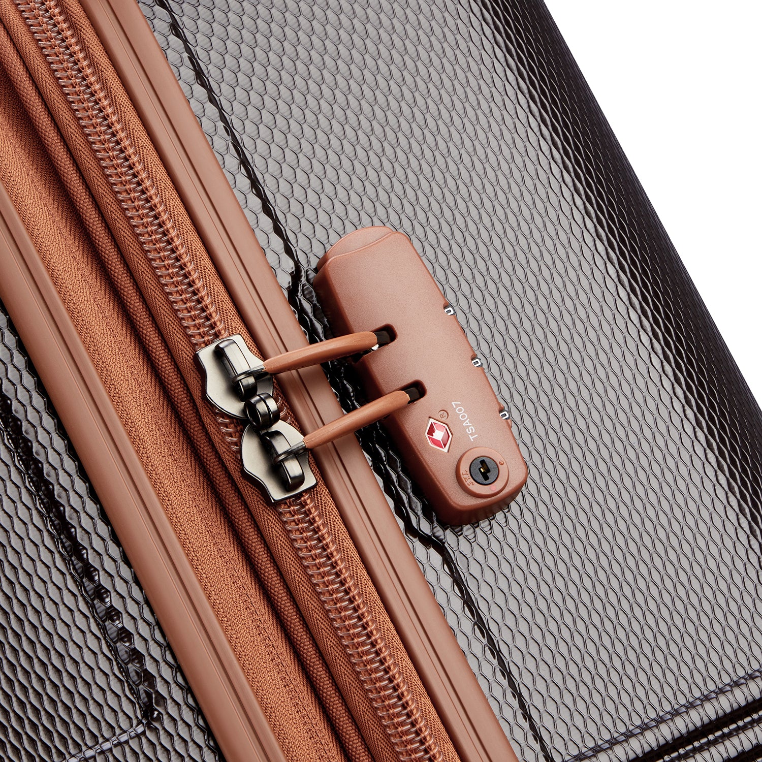 Delsey Paris Flanerie SE check-in suitcase L 82cm expandable in chocolate-TSA lock