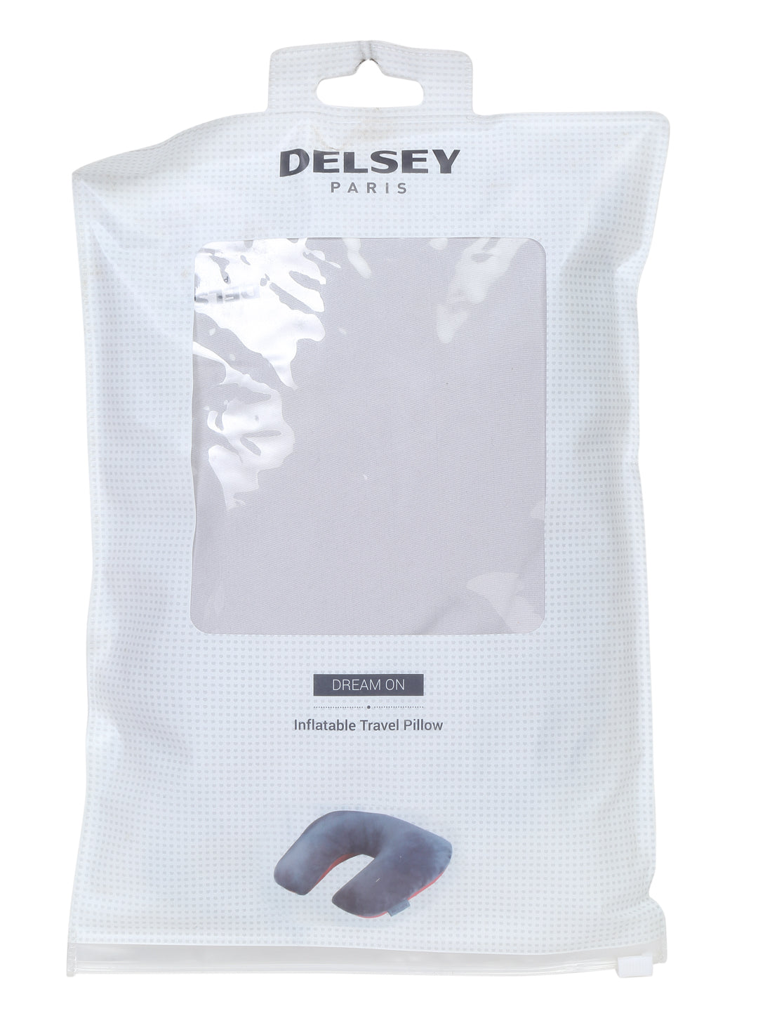 Delsey Paris Inflatable Travel Neck Pillow Red-Packing