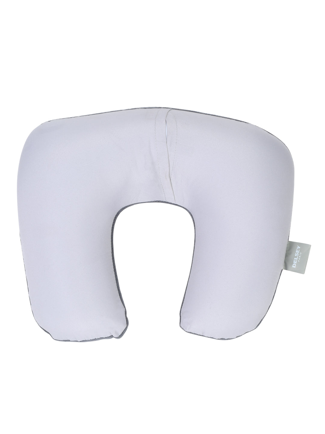 Delsey Paris Inflatable Travel Neck Pillow in Grey-rear view