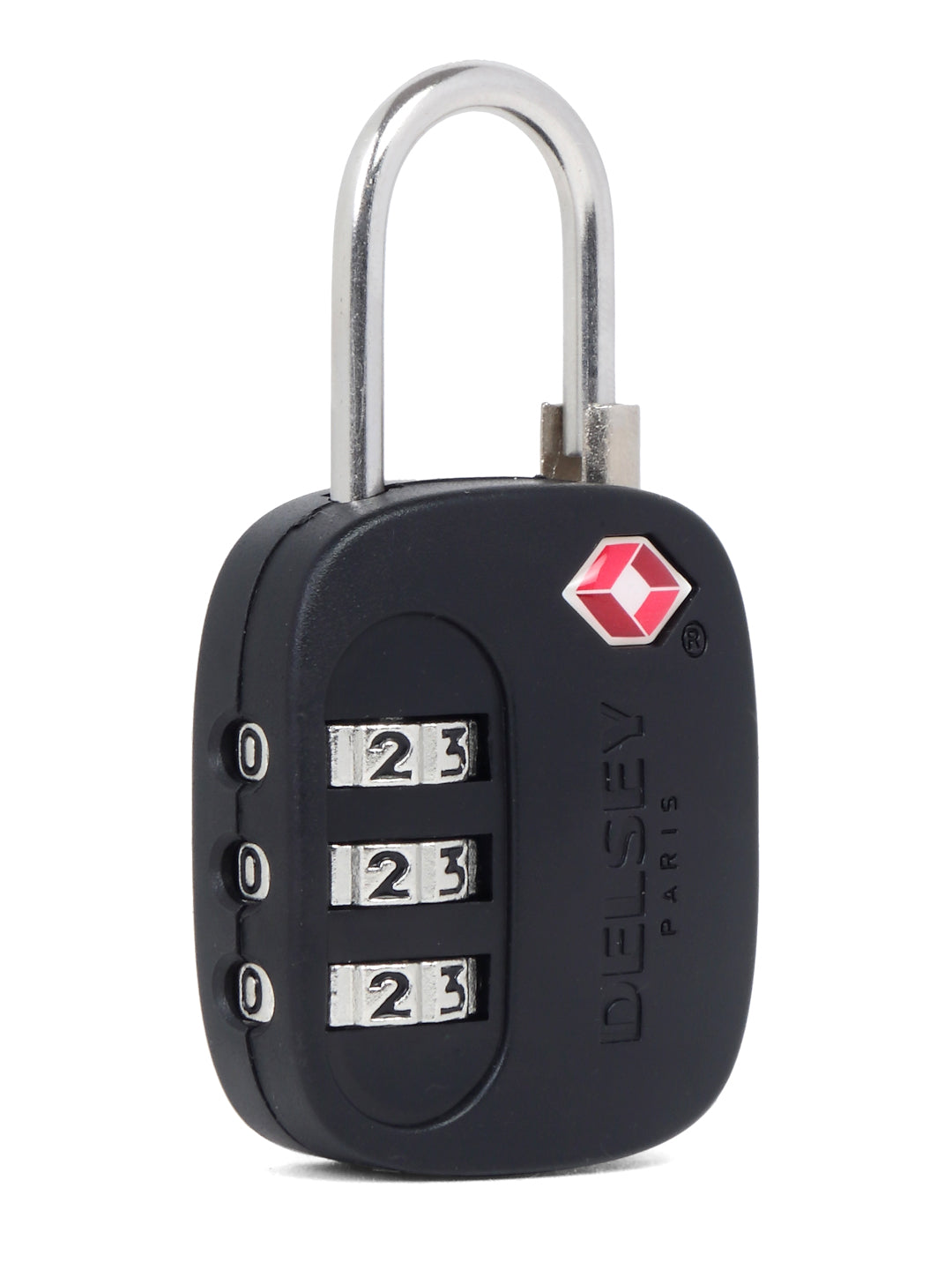 Delsey Paris TSA 3 Digit Combination Luggage Lock in Black