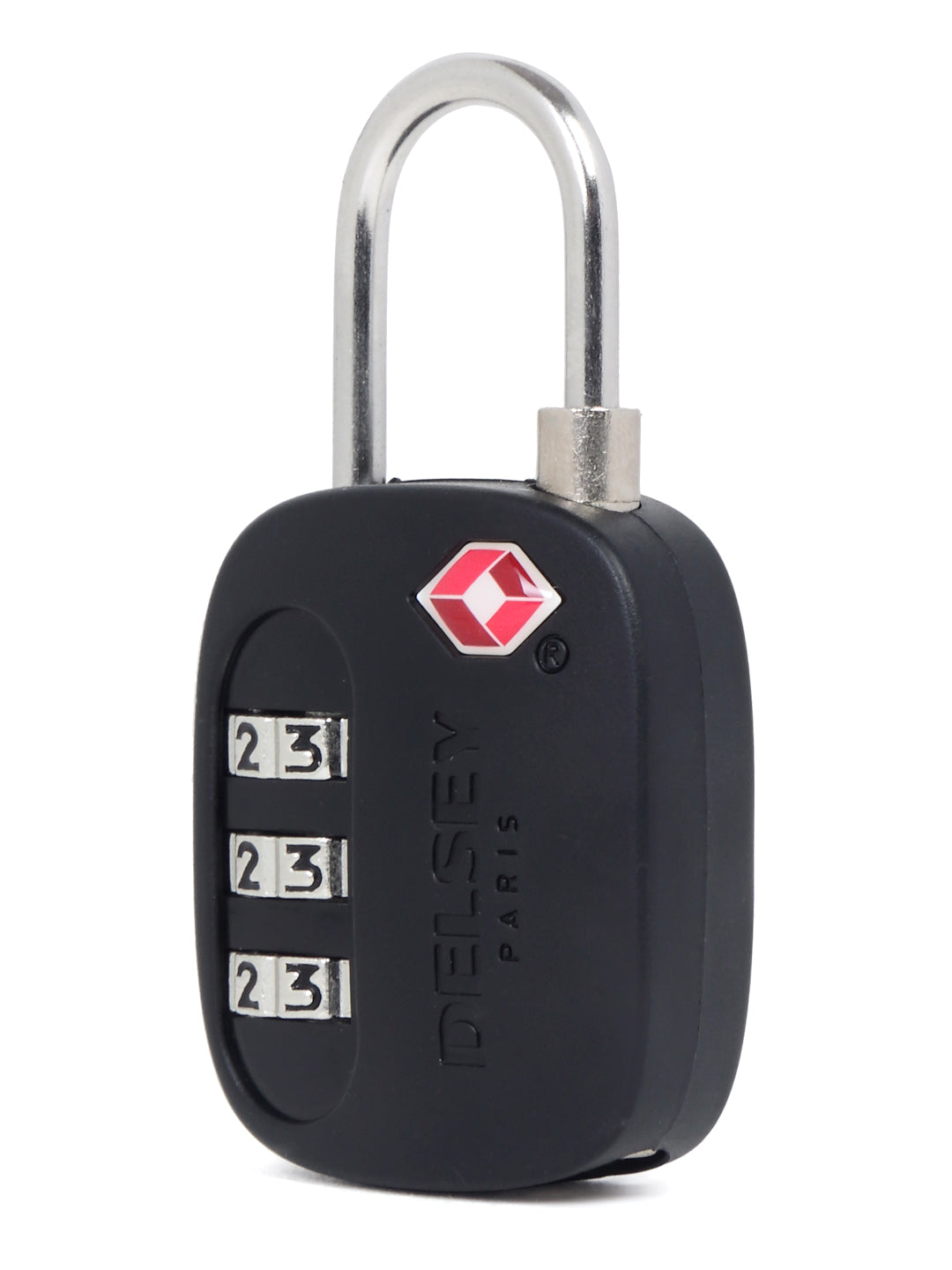 Delsey Paris TSA 3 Digit Combination Luggage Lock in Black