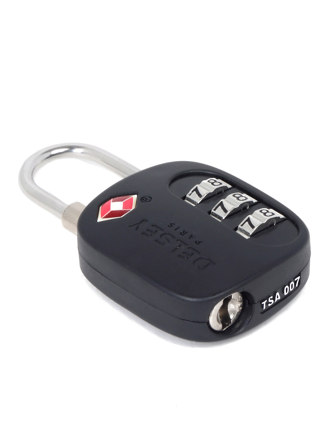 Delsey Paris TSA 3 Digit Combination Luggage Lock in Black
