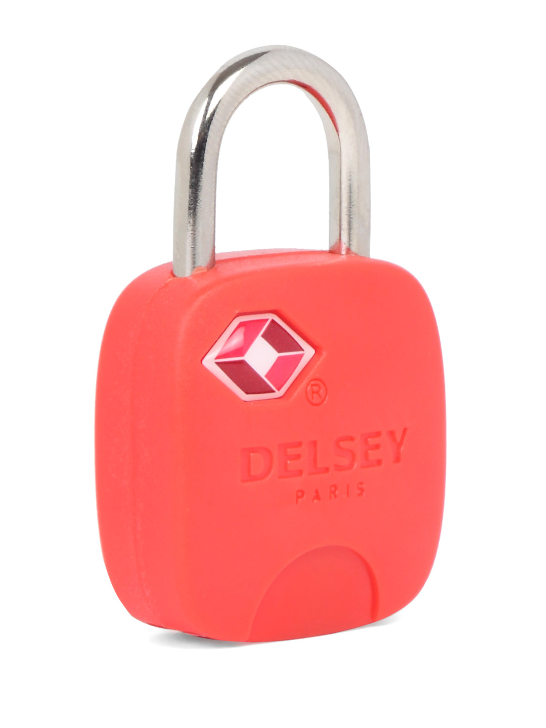 Delsey Paris TSA Key Padlock Travel Security Lock in Red