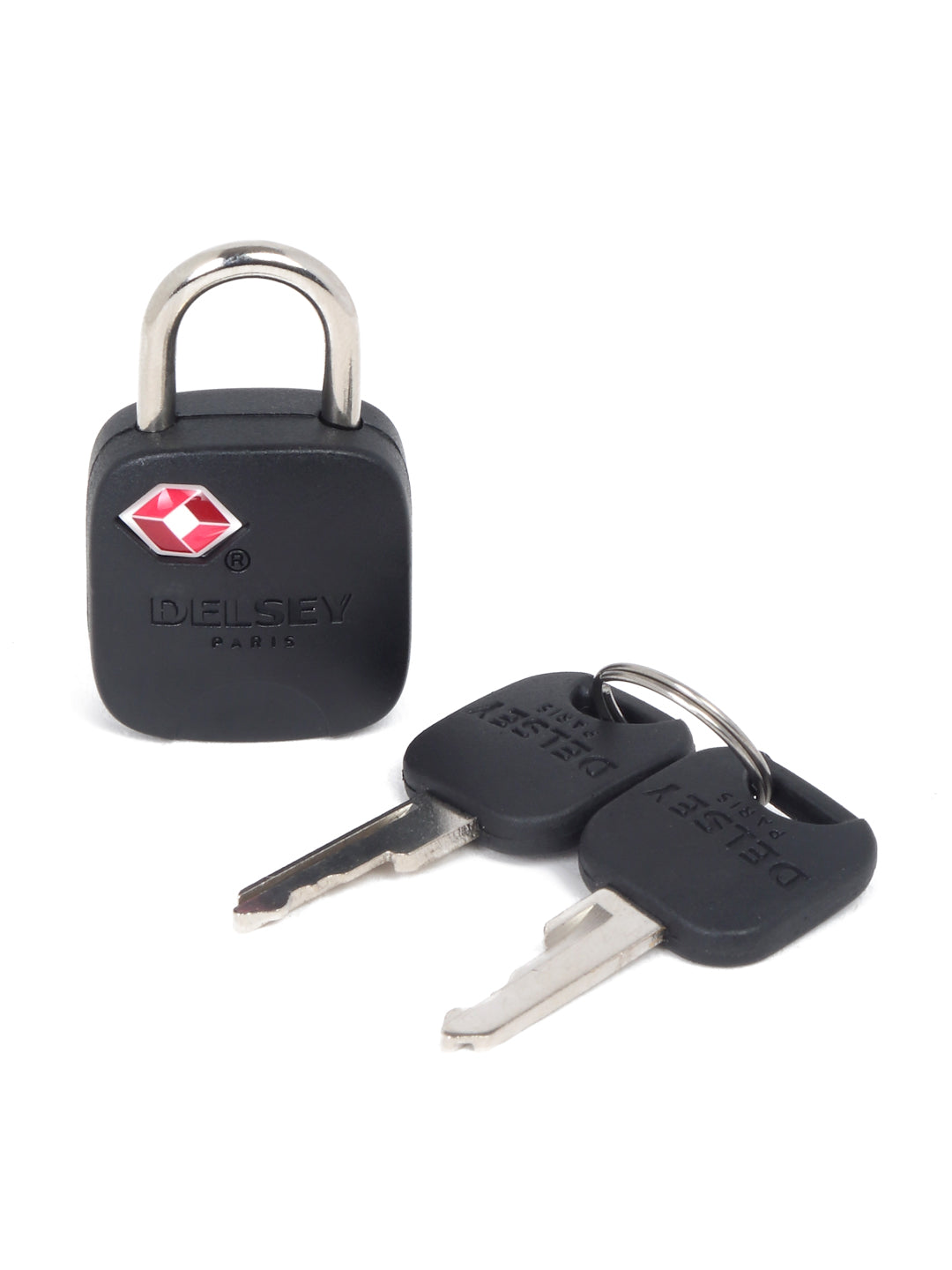 Delsey Paris TSA Key Padlock Travel Security Lock in Black