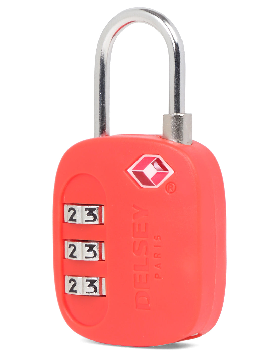 Delsey Paris TSA 3 Digit Combination Luggage Lock in Red