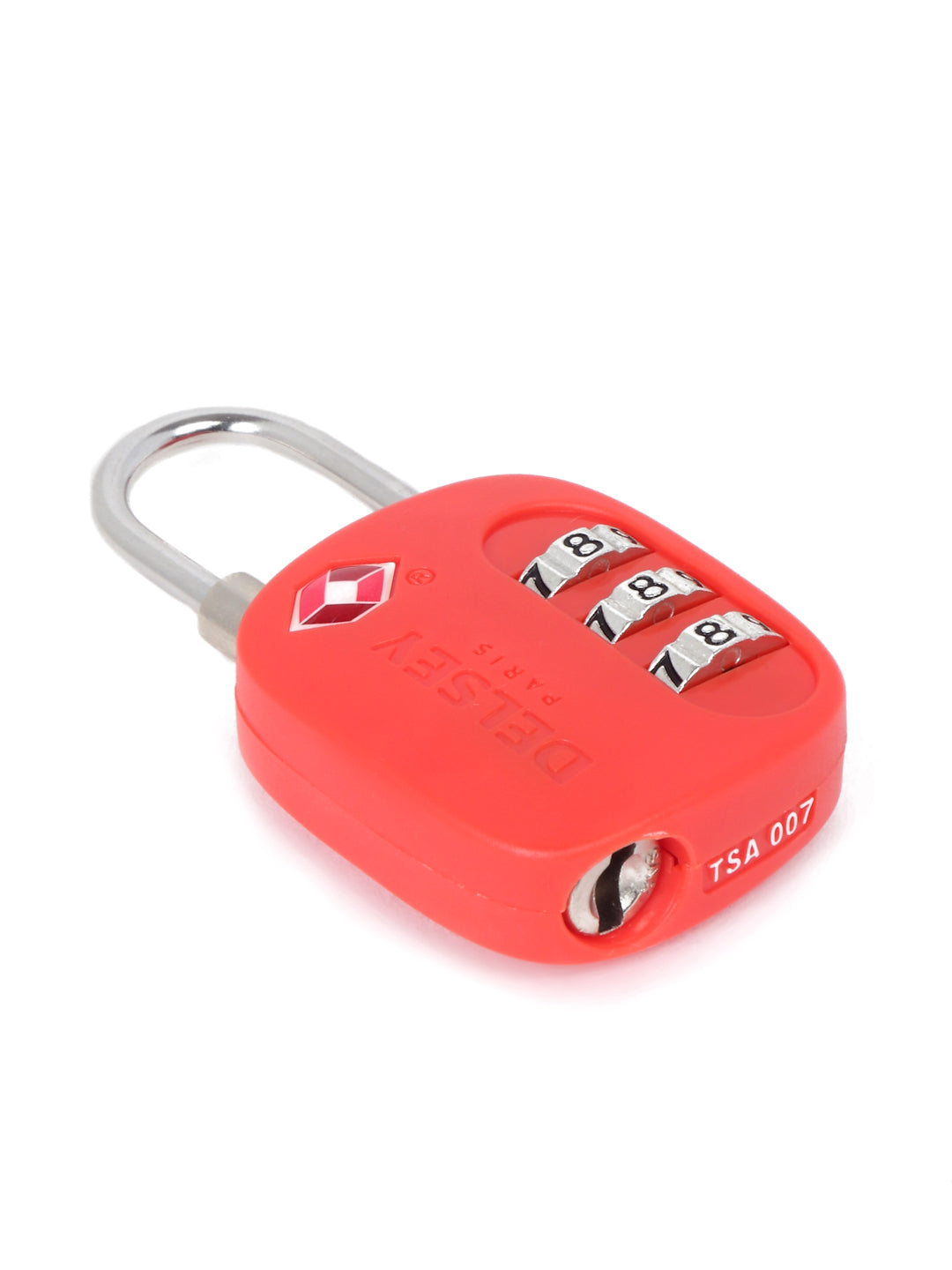 Delsey Paris TSA 3 Digit Combination Luggage Lock in Red