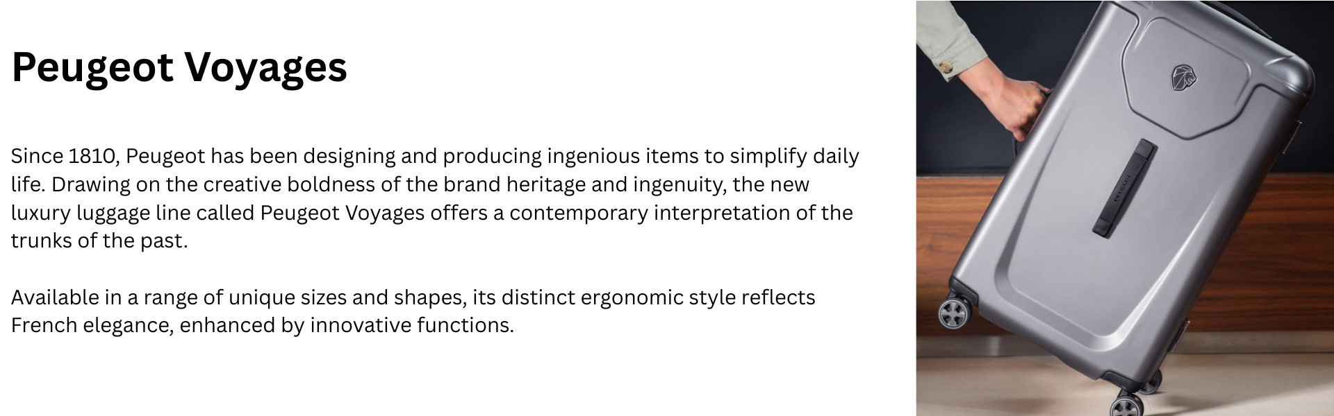 Peugeot Voyages banner
