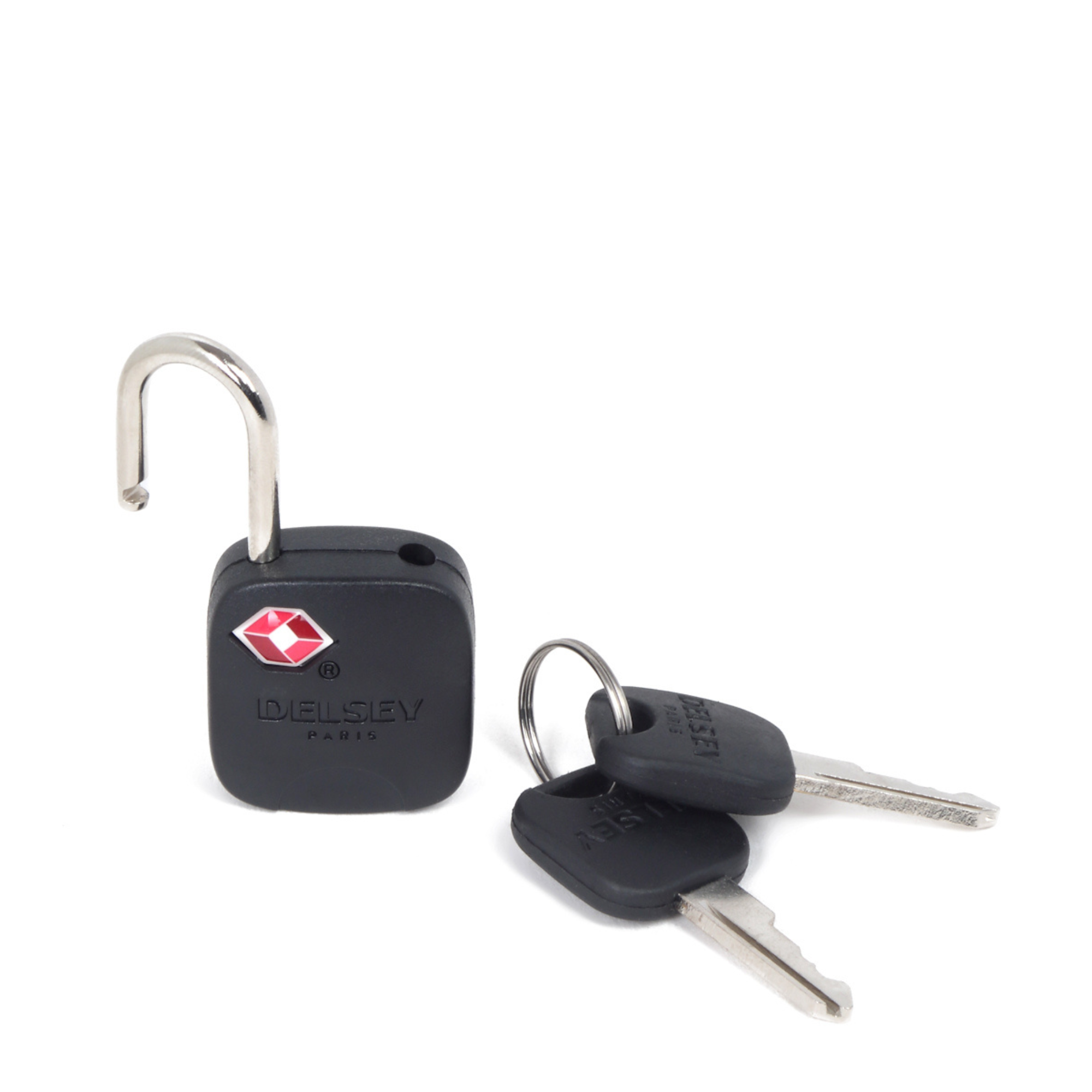 Delsey Paris TSA Key Padlock Travel Security Lock in Black