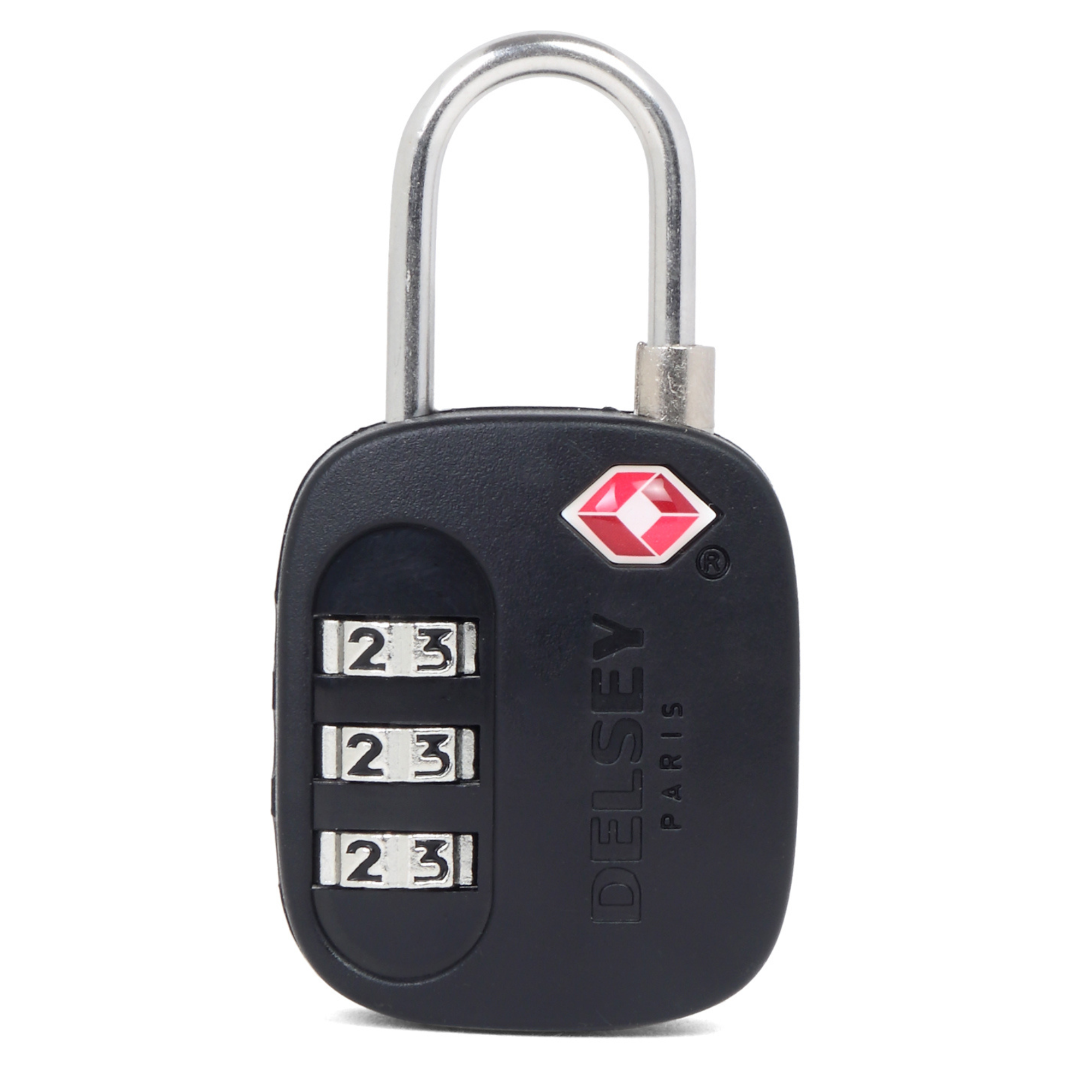 Delsey Paris TSA 3 Digit Combination Luggage Lock in Black