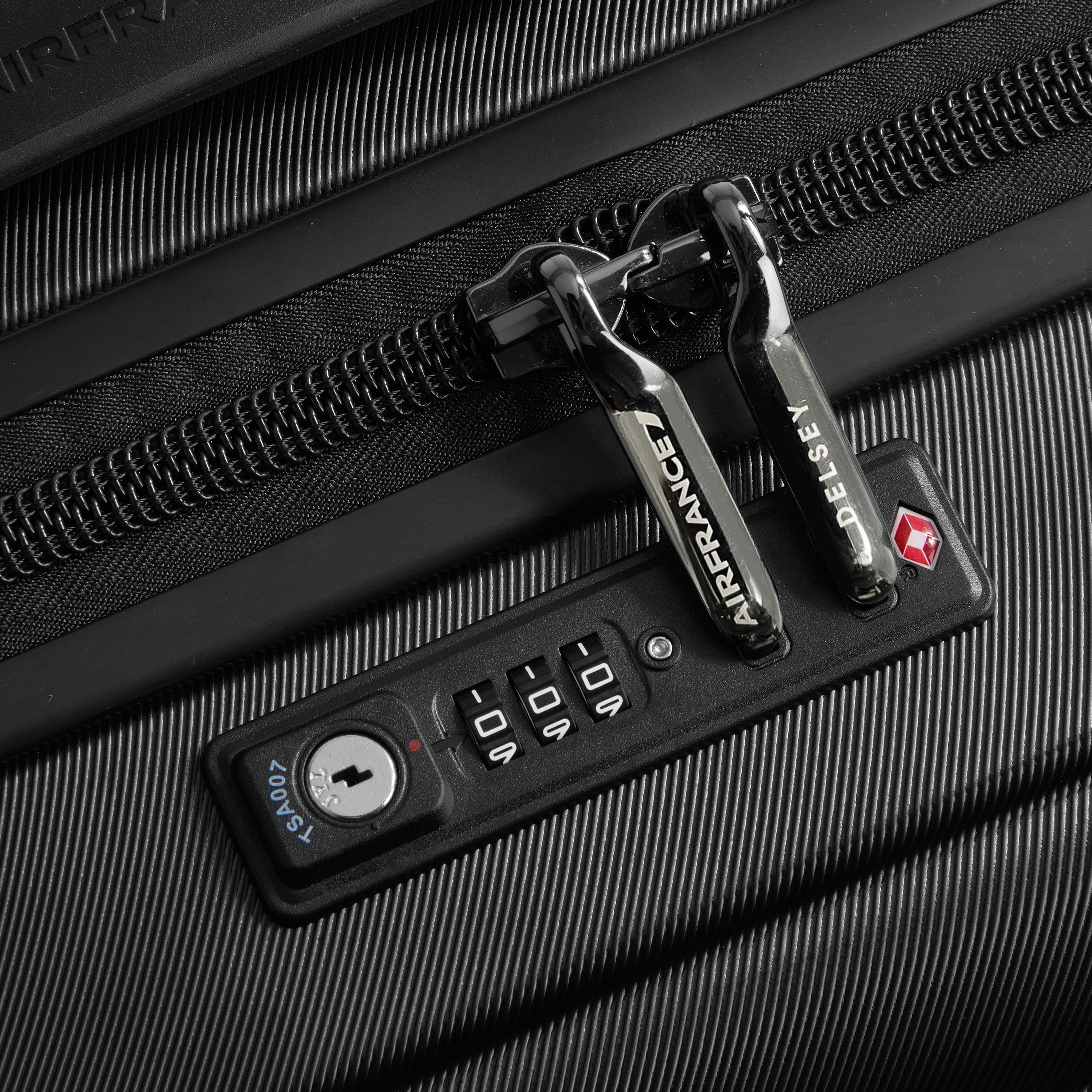 Delsey Paris Allure cabin suitcase S 55cm in Black-TSA lock