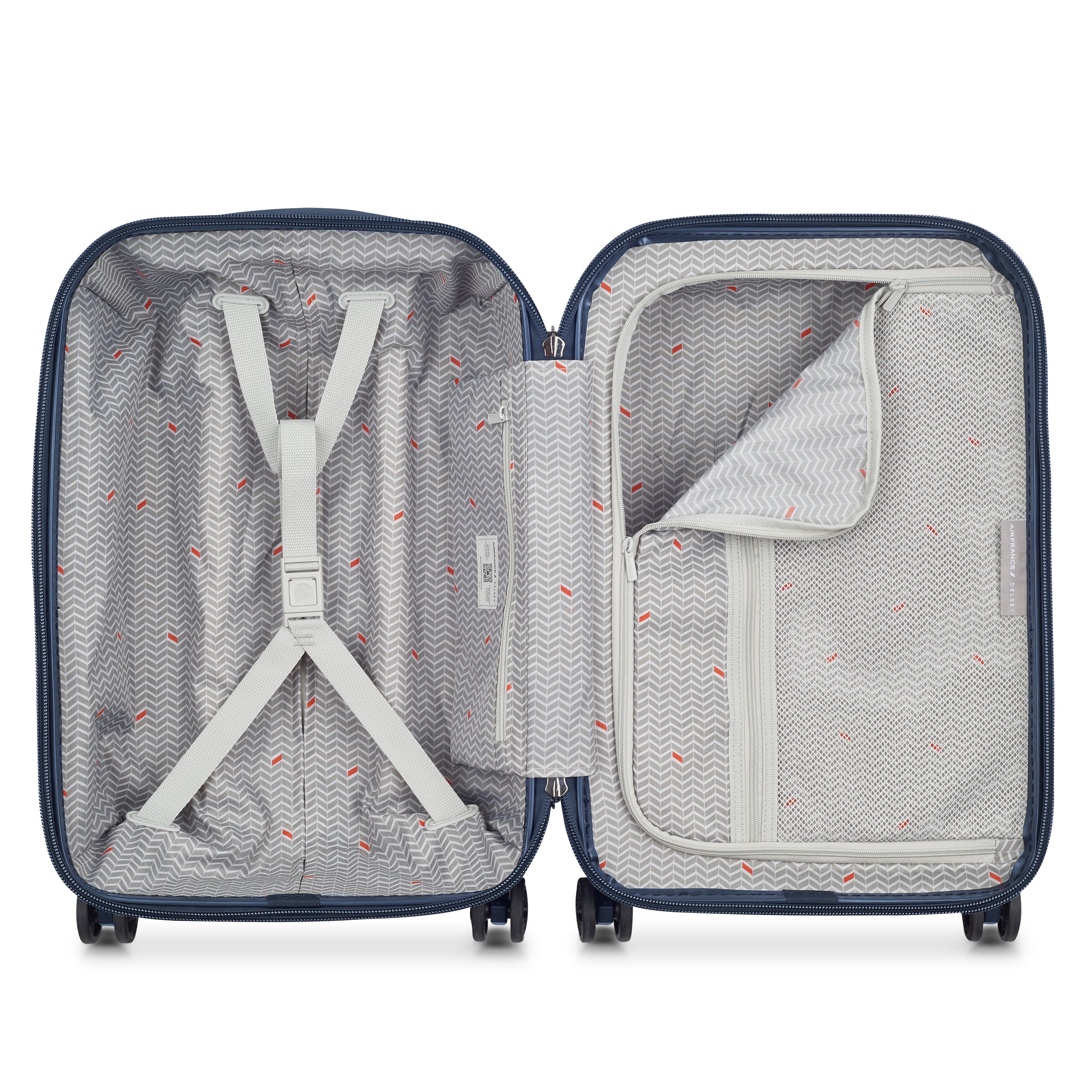 Delsey Paris Allure cabin suitcase S 55cm in Navy-interior
