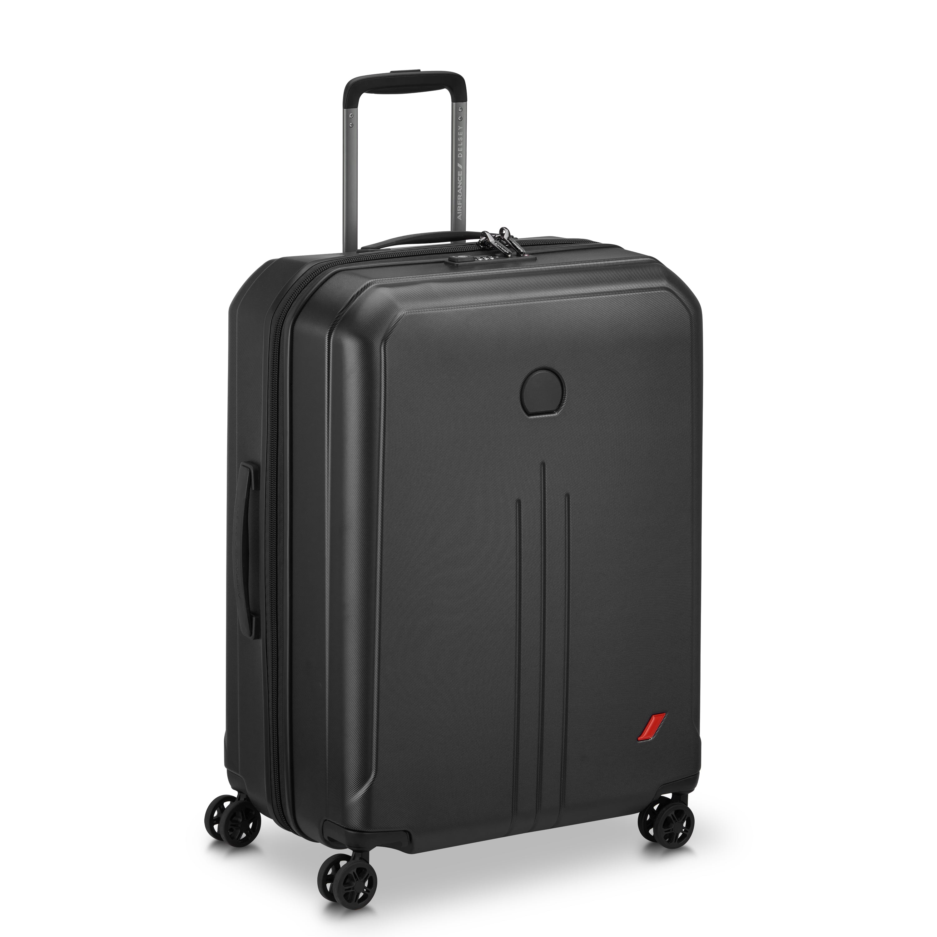 Delsey Paris Allure check-in suitcase M 65cm in Black-side view