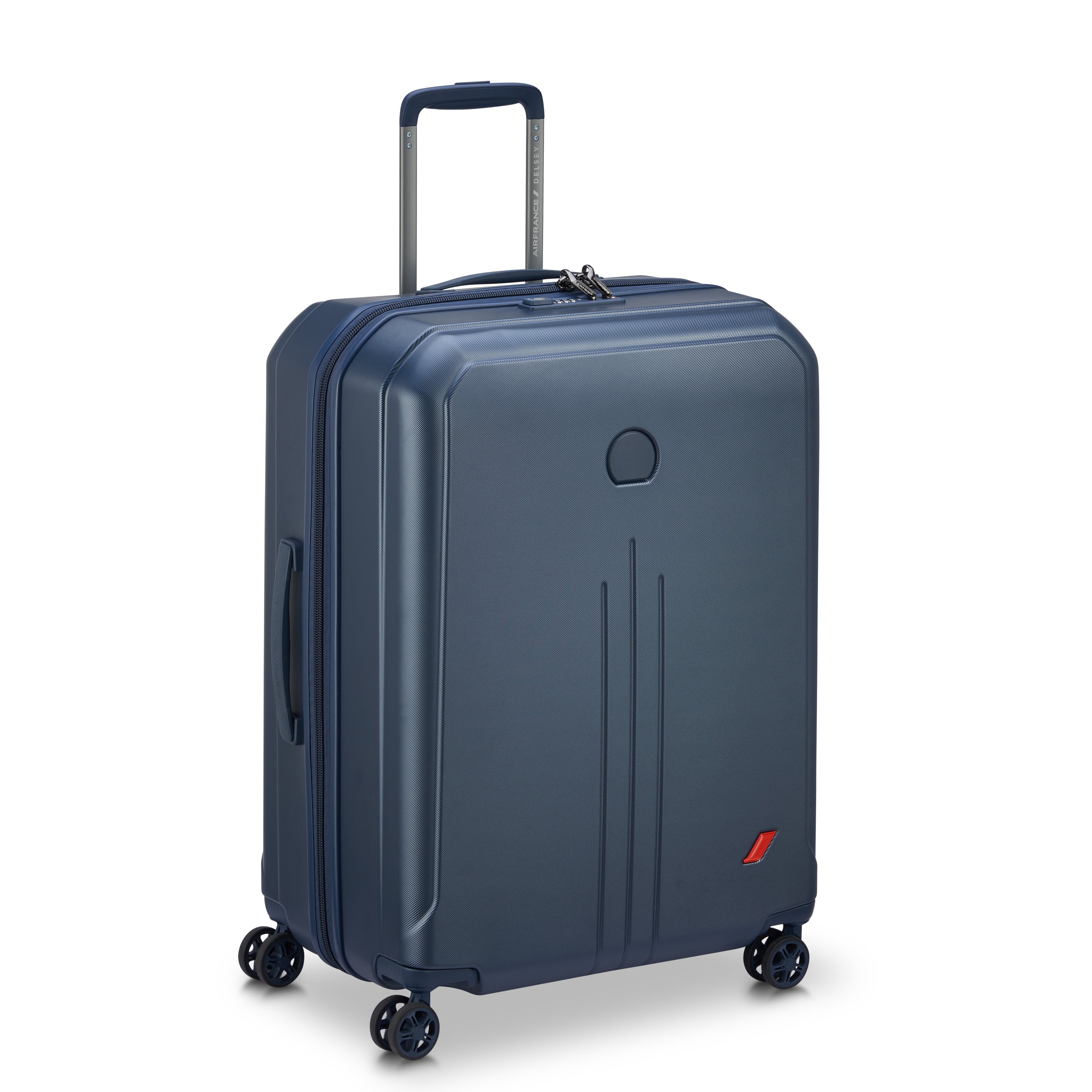 Delsey Paris Allure check-in suitcase M 65cm in Navy-side view