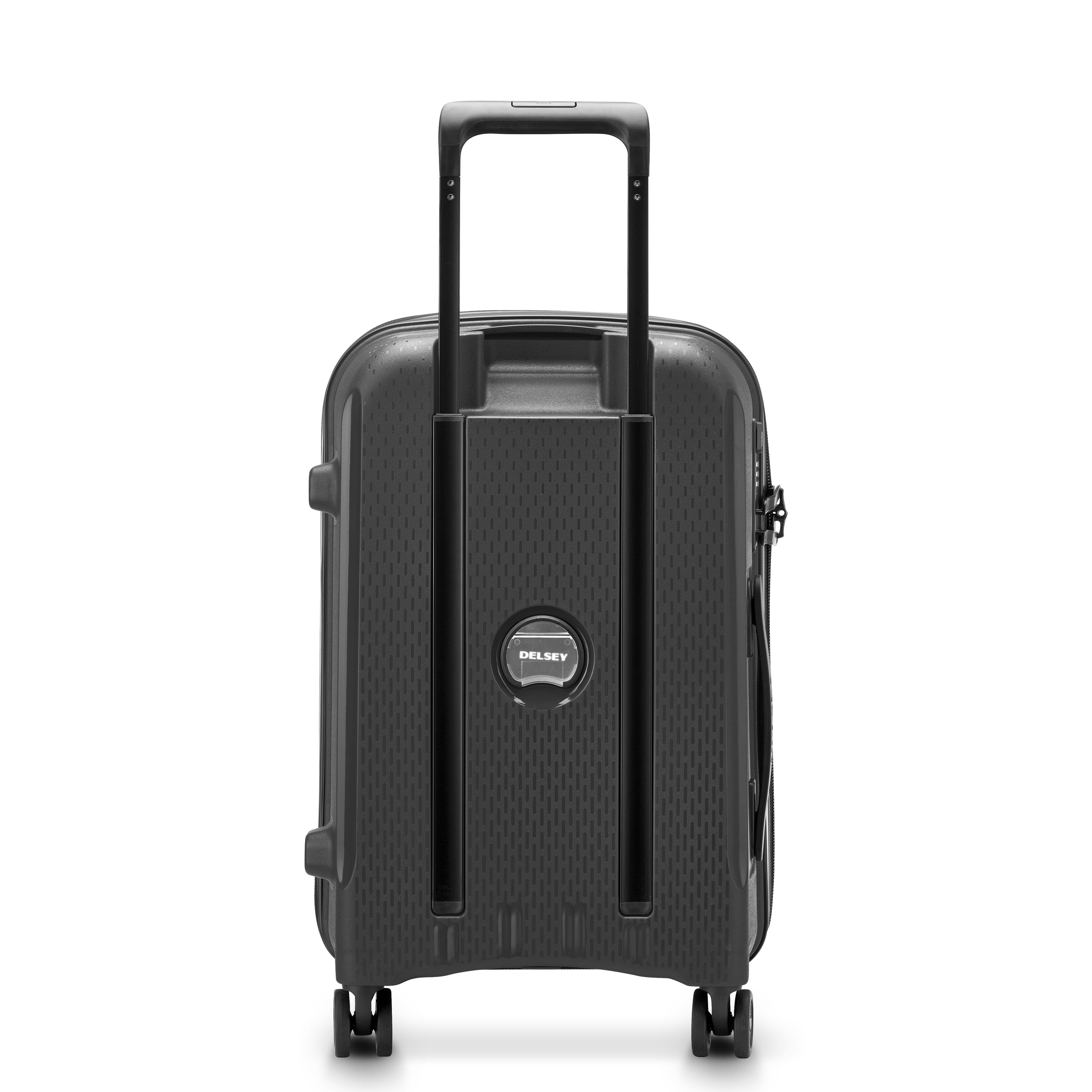 Delsey Paris Belmont Plus 55cm Expandable Cabin Carry-On Suitcase in Black