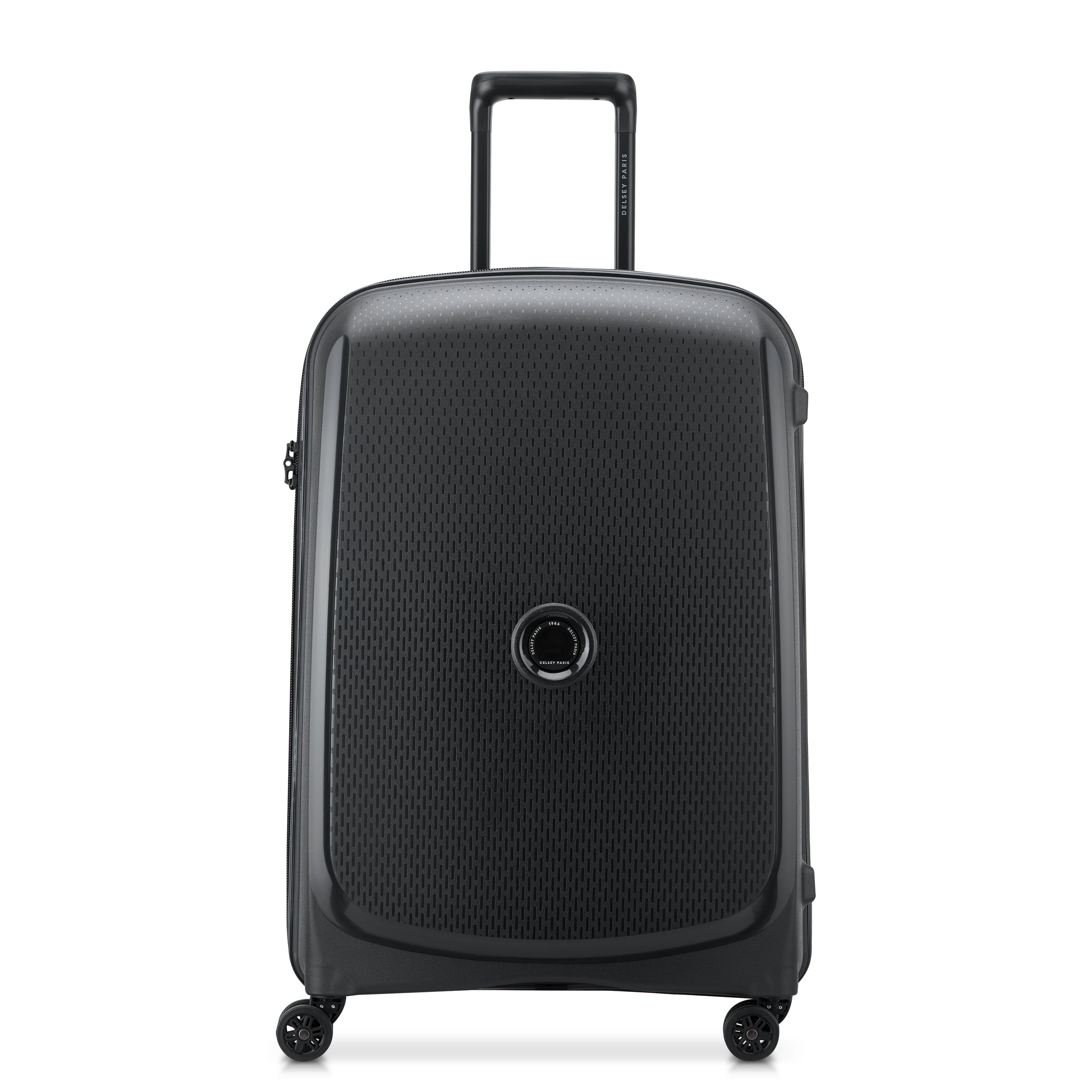 Delsey Paris Belmont Plus 71cm Large Expandable Check-in Suitcase in Black