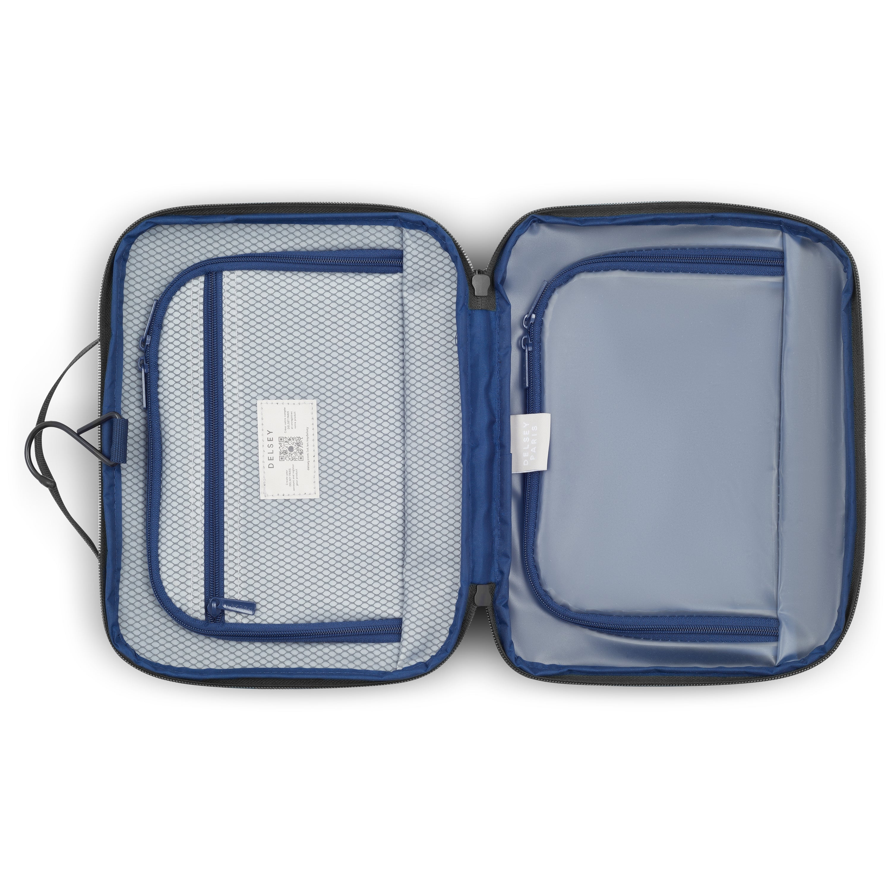 Delsey Paris Brochant 3 Wet Pack Travel Organizer in Black- Interior 