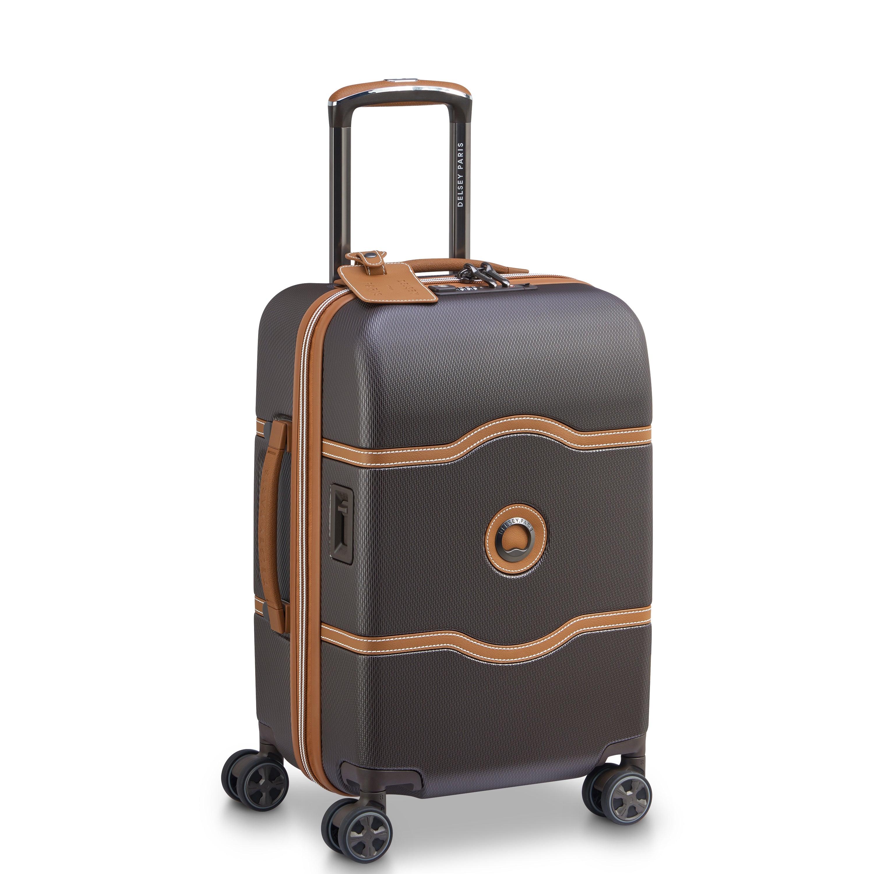 Delsey Paris Chatelet Air 2.0 carry-on suitcase S 55cm in Brown-side view