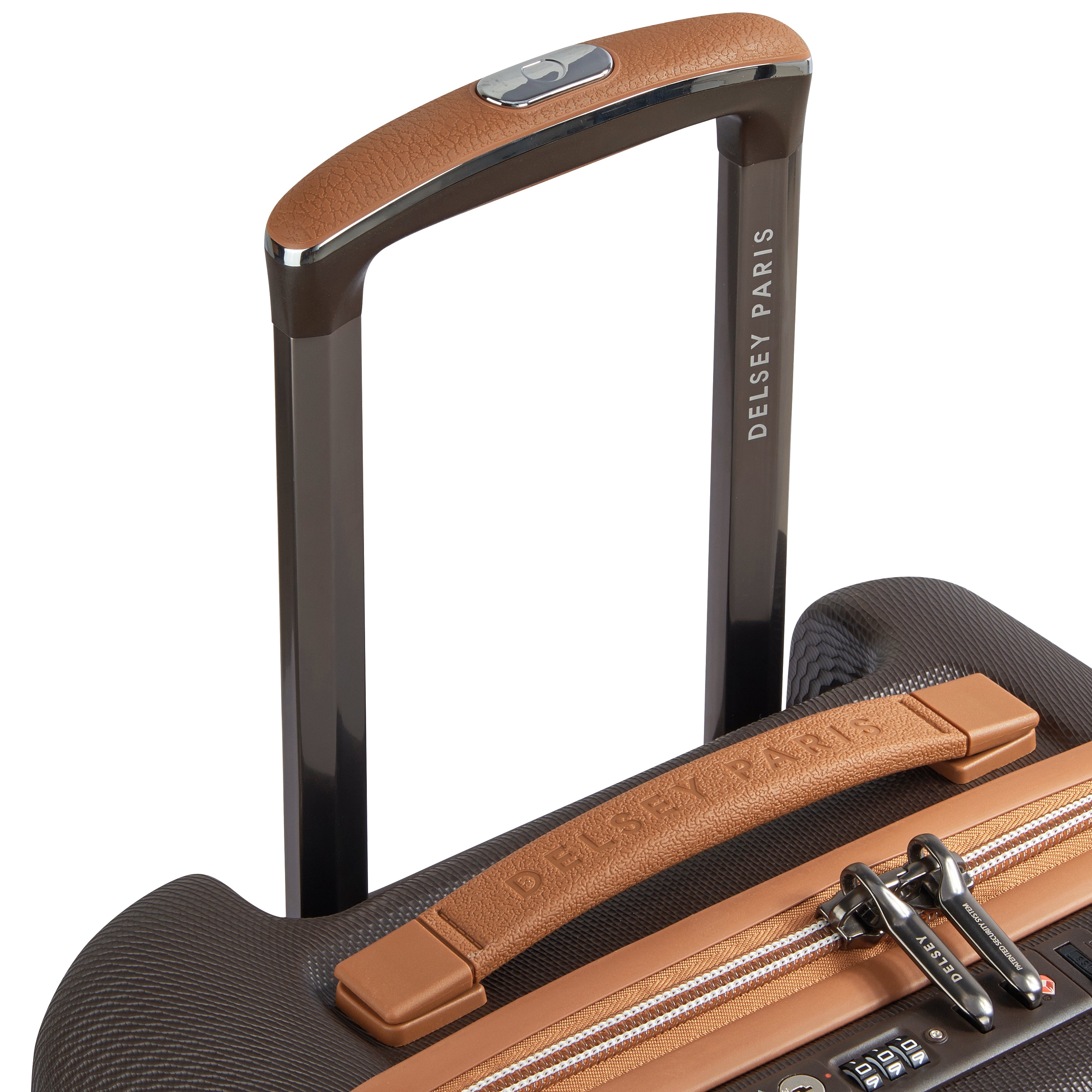 Delsey Paris Chatelet Air 2.0 carry-on suitcase S 55cm in Brown-telescopic handle
