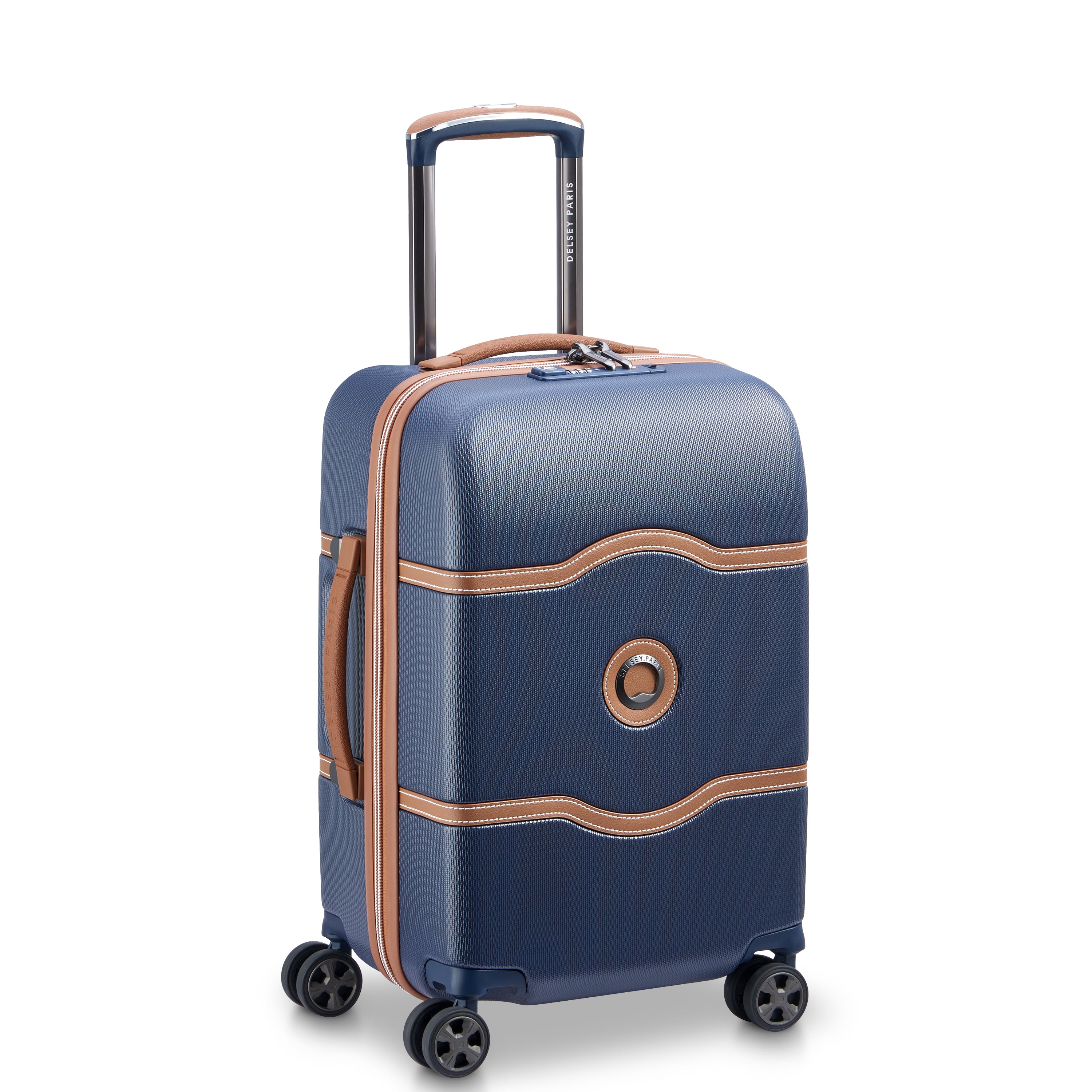 Delsey Paris Chatelet Air 2.0 carry-on suitcase S 55cm in Blue-side view