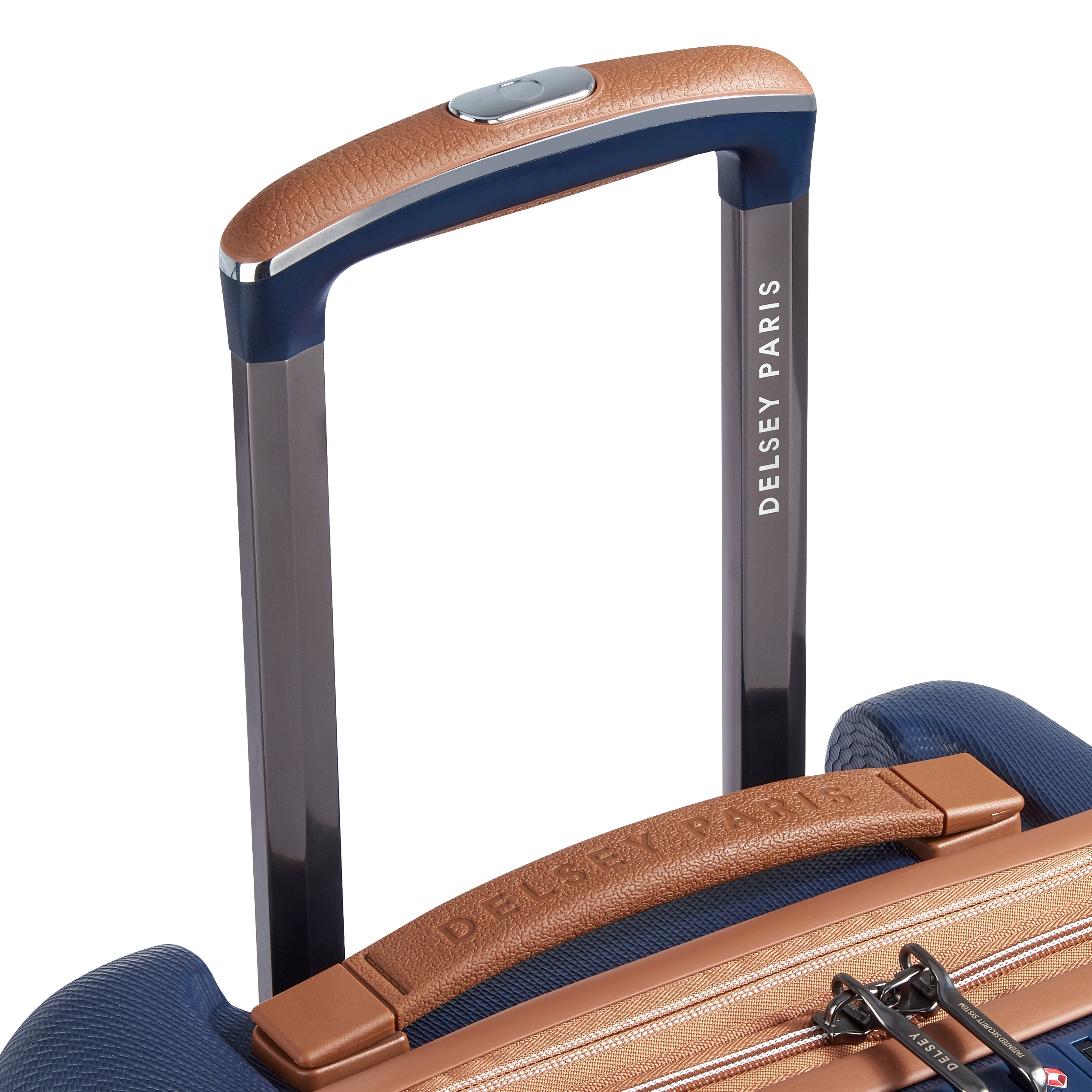 Delsey Paris Chatelet Air 2.0 cabin suitcase S expandable business 55cm in Blue-telescopic handle
