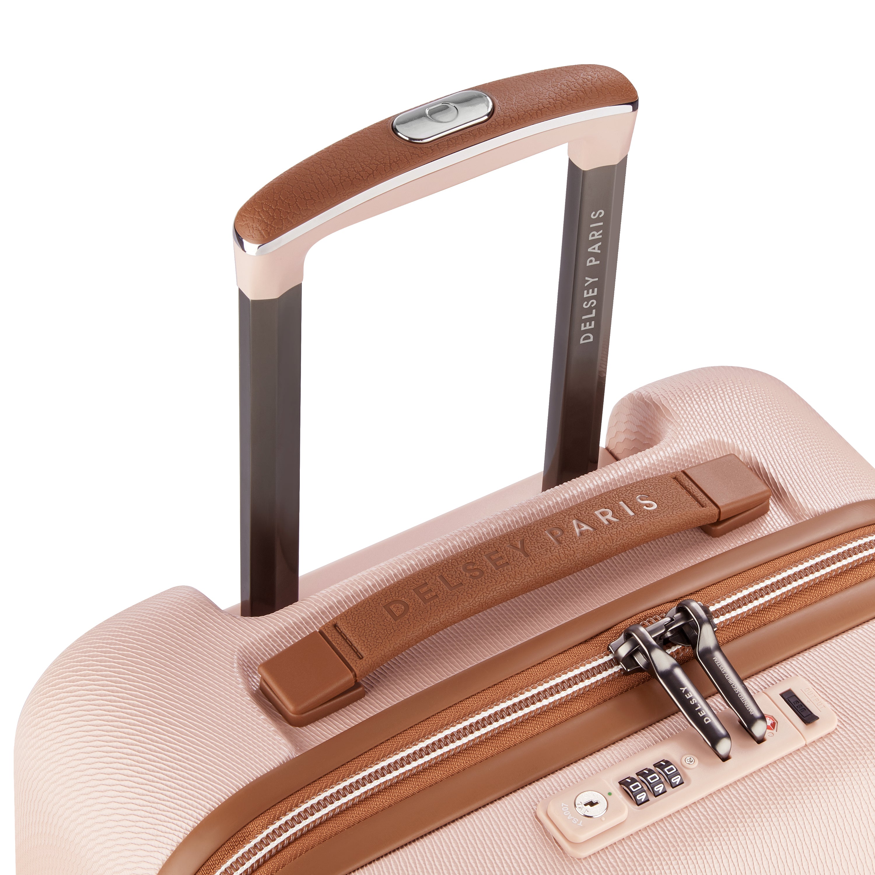 Delsey Paris Chatelet Air 2.0 carry-on suitcase S 55cm in Light Pink- telescopic handle