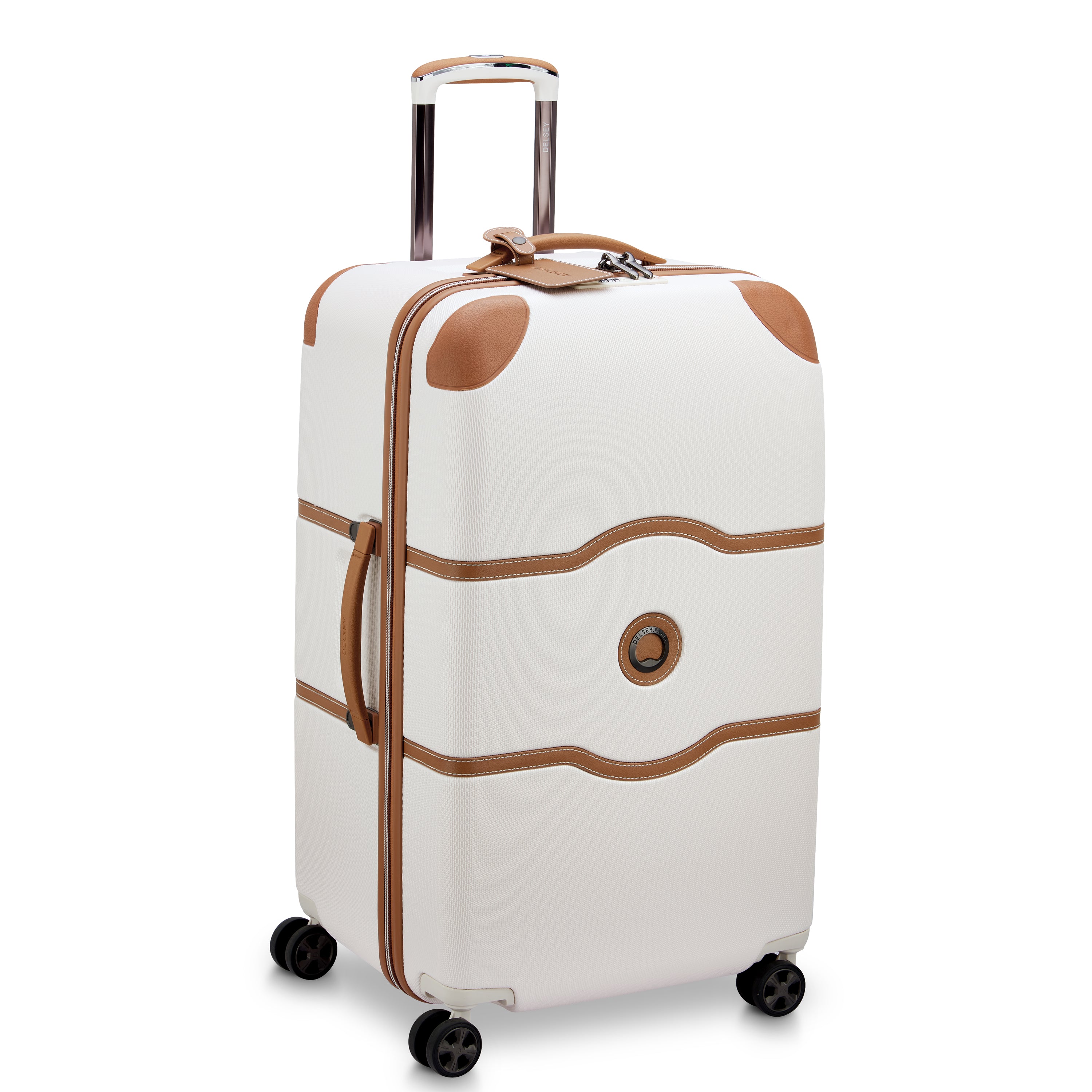 Delsey Paris Chatelet Air 2.0 check-in trunk suitcase L 73cm in Angora-side view
