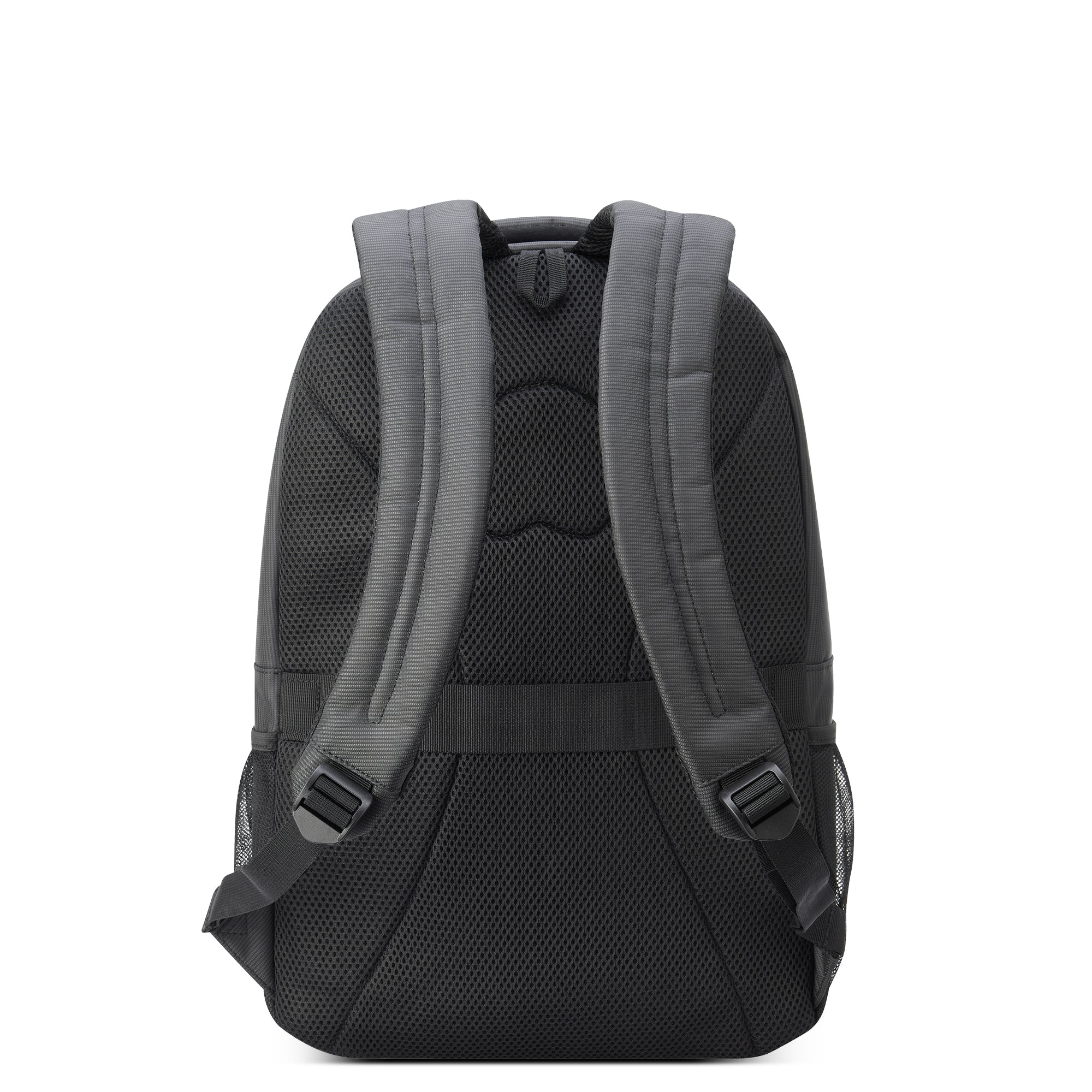 Delsey Paris Element Aviator 2CPT backpack for 15.6 inch laptop in Graphite-rear view