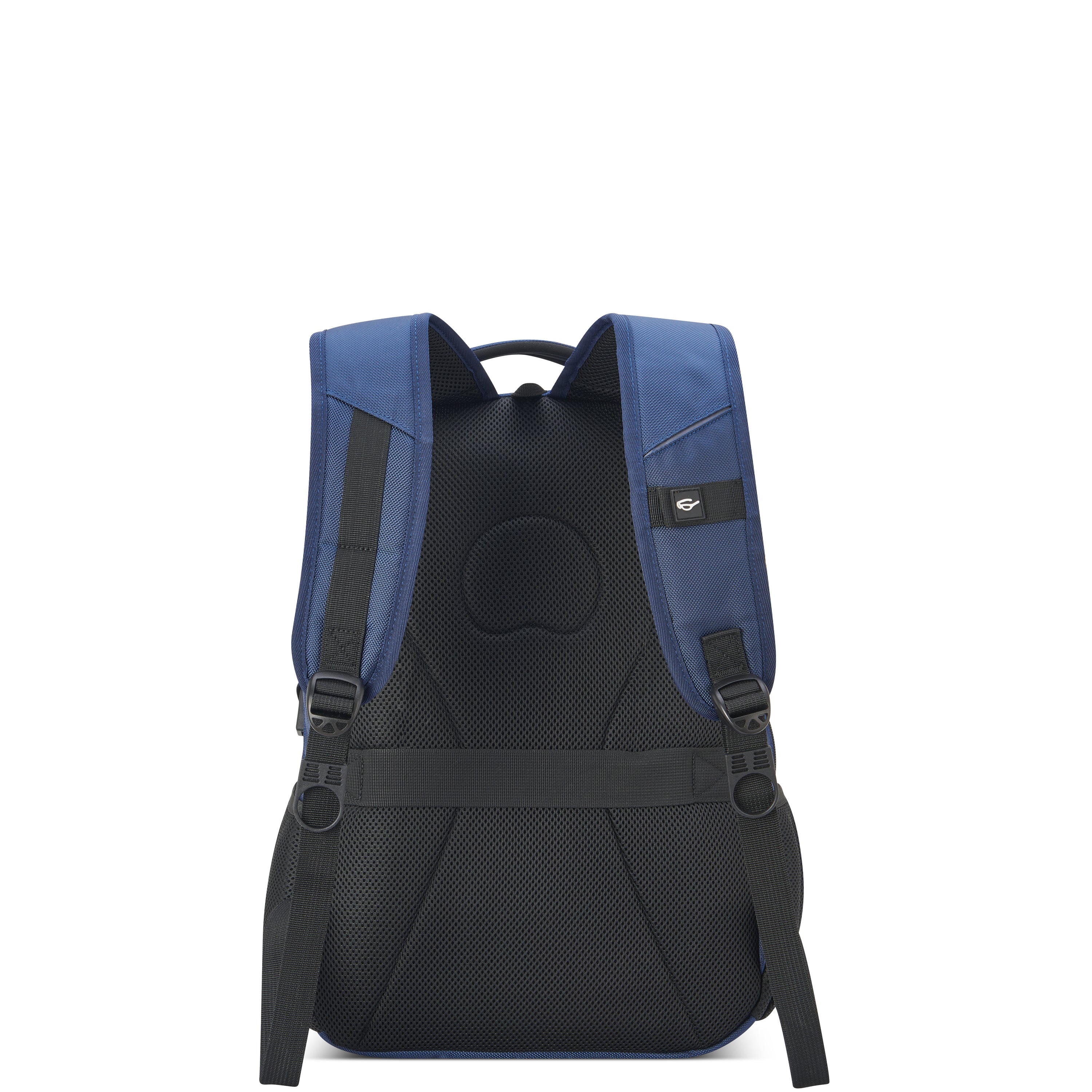 Delsey Paris Element Navigator 2CPT backpack for 15.6 inch laptop in Navy Blue-rear view