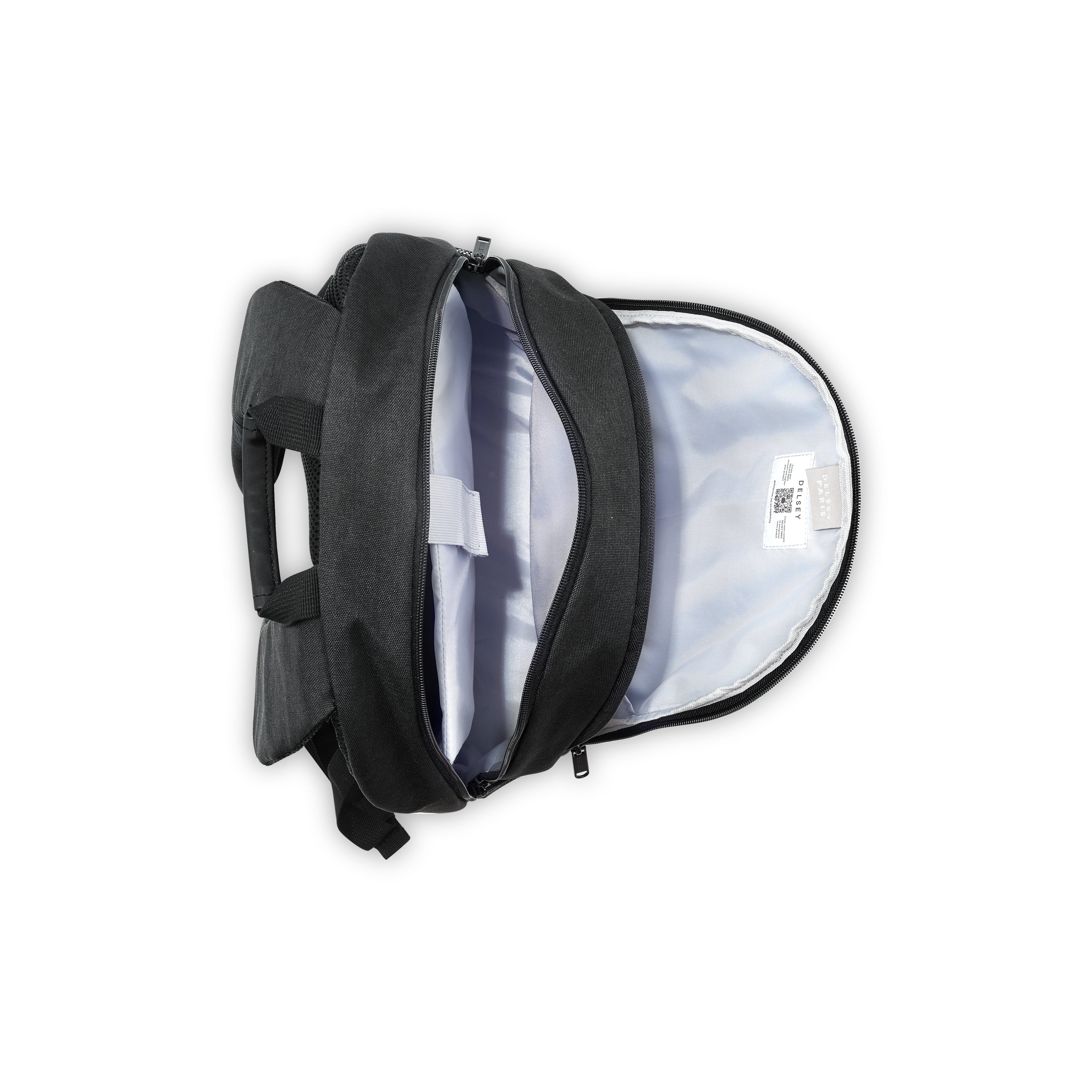 Delsey Paris Esplanade 2CPT 15.6 Laptop Travel Backpack in Black