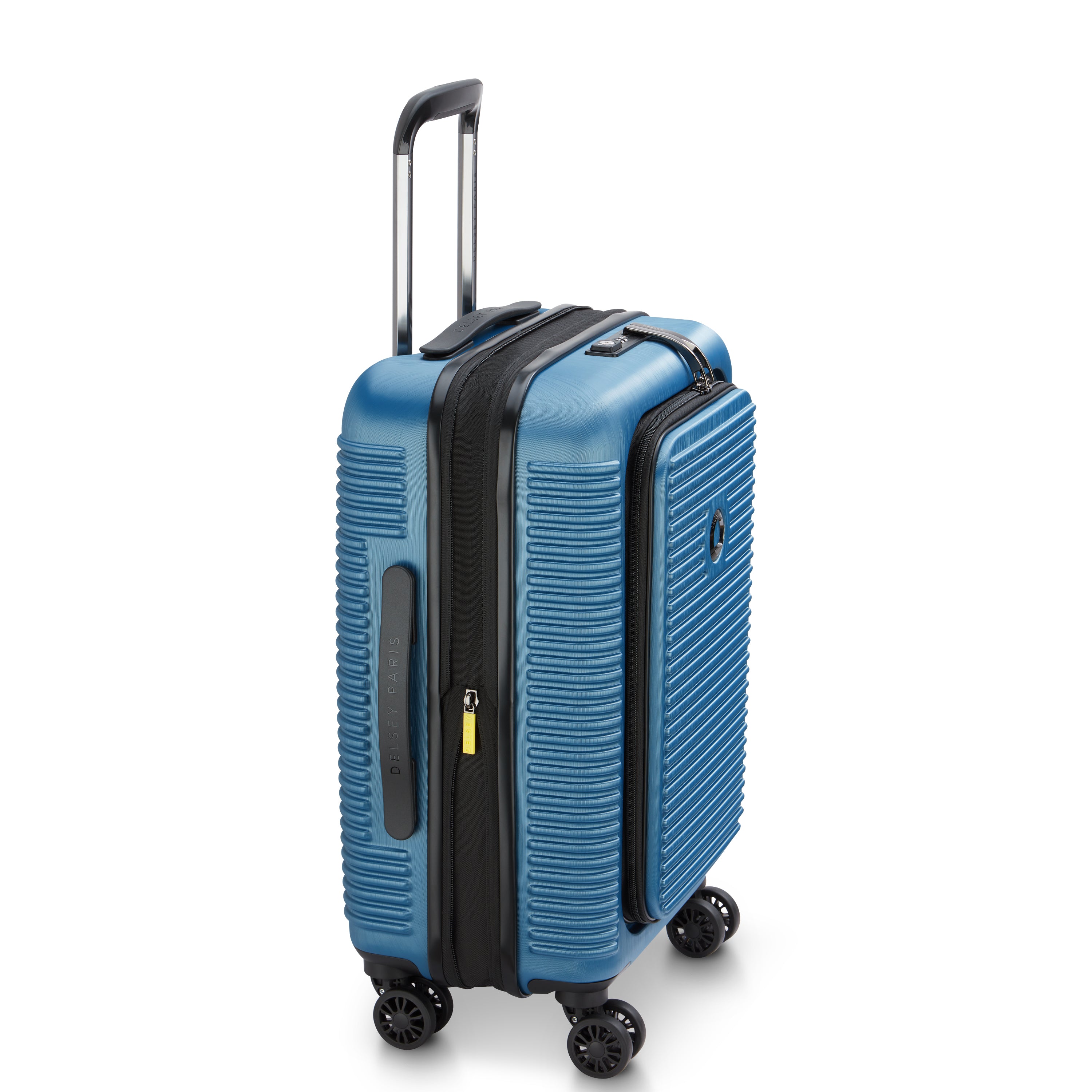 Delsey Paris Freestyle 55cm Expandable Front-Opening Cabin Suitcase in Blue
